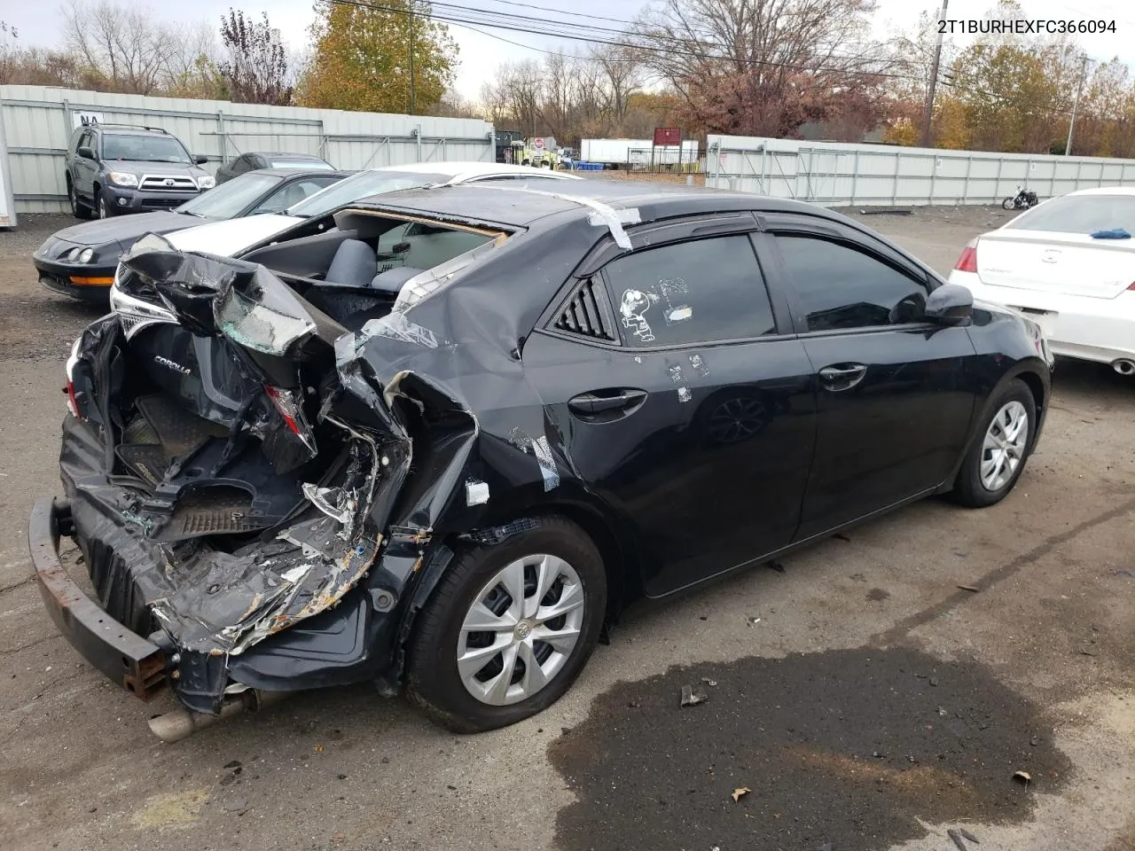 2015 Toyota Corolla L VIN: 2T1BURHEXFC366094 Lot: 78182564