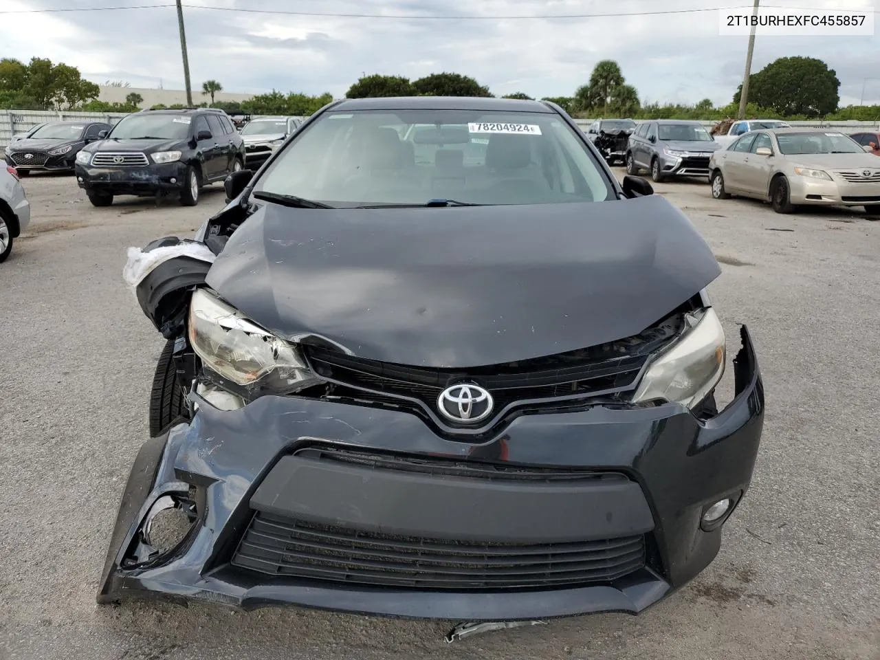 2015 Toyota Corolla L VIN: 2T1BURHEXFC455857 Lot: 78204924