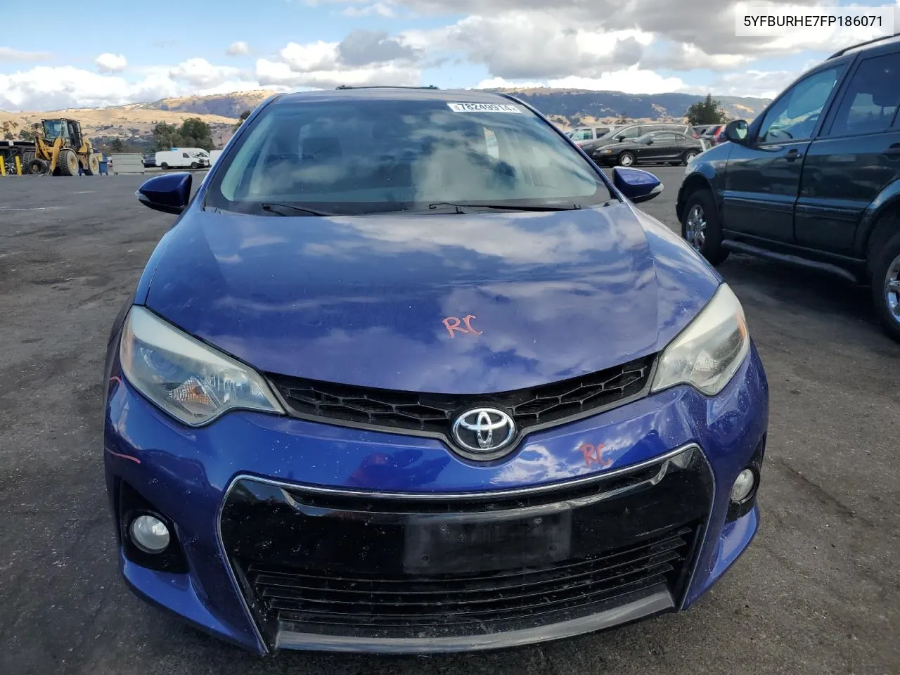 2015 Toyota Corolla L VIN: 5YFBURHE7FP186071 Lot: 78249914