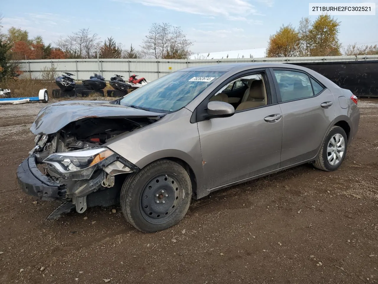 2015 Toyota Corolla L VIN: 2T1BURHE2FC302521 Lot: 78262674