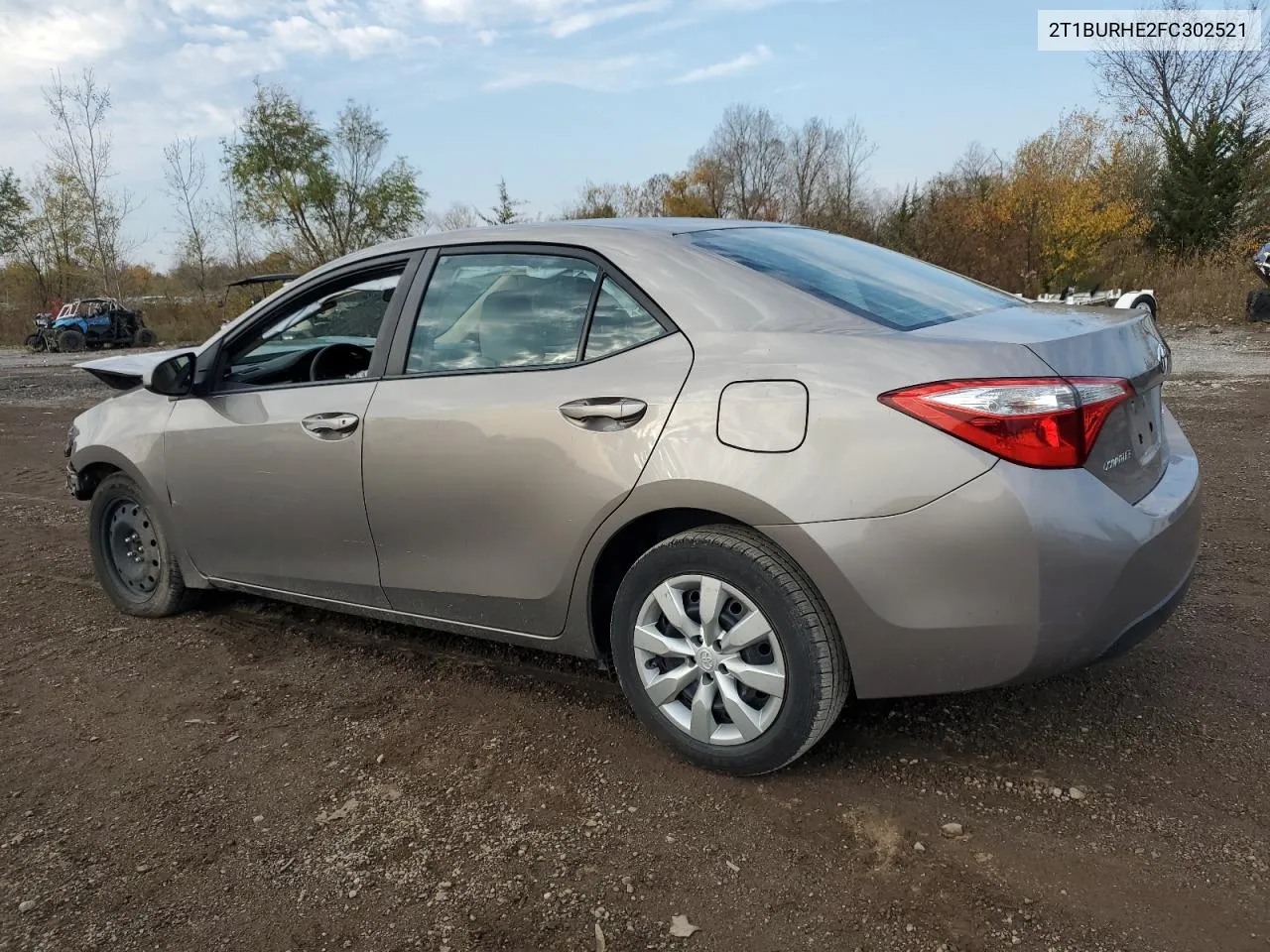 2015 Toyota Corolla L VIN: 2T1BURHE2FC302521 Lot: 78262674