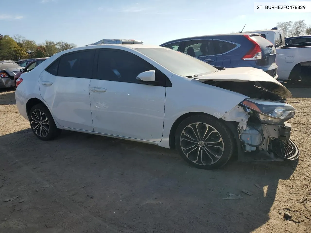 2015 Toyota Corolla L VIN: 2T1BURHE2FC478839 Lot: 78296654