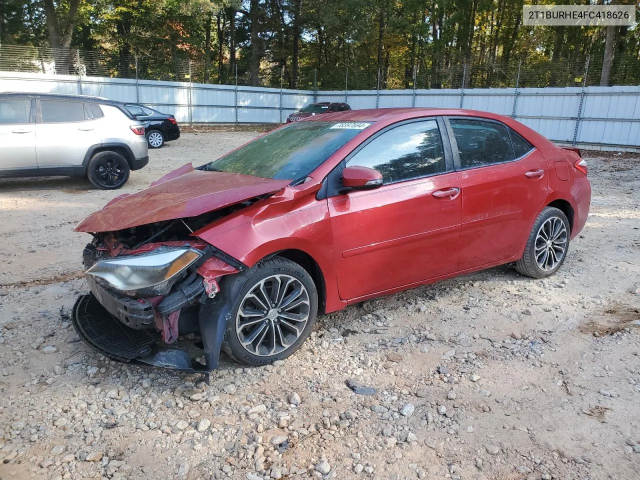 2015 Toyota Corolla L VIN: 2T1BURHE4FC418626 Lot: 78397694