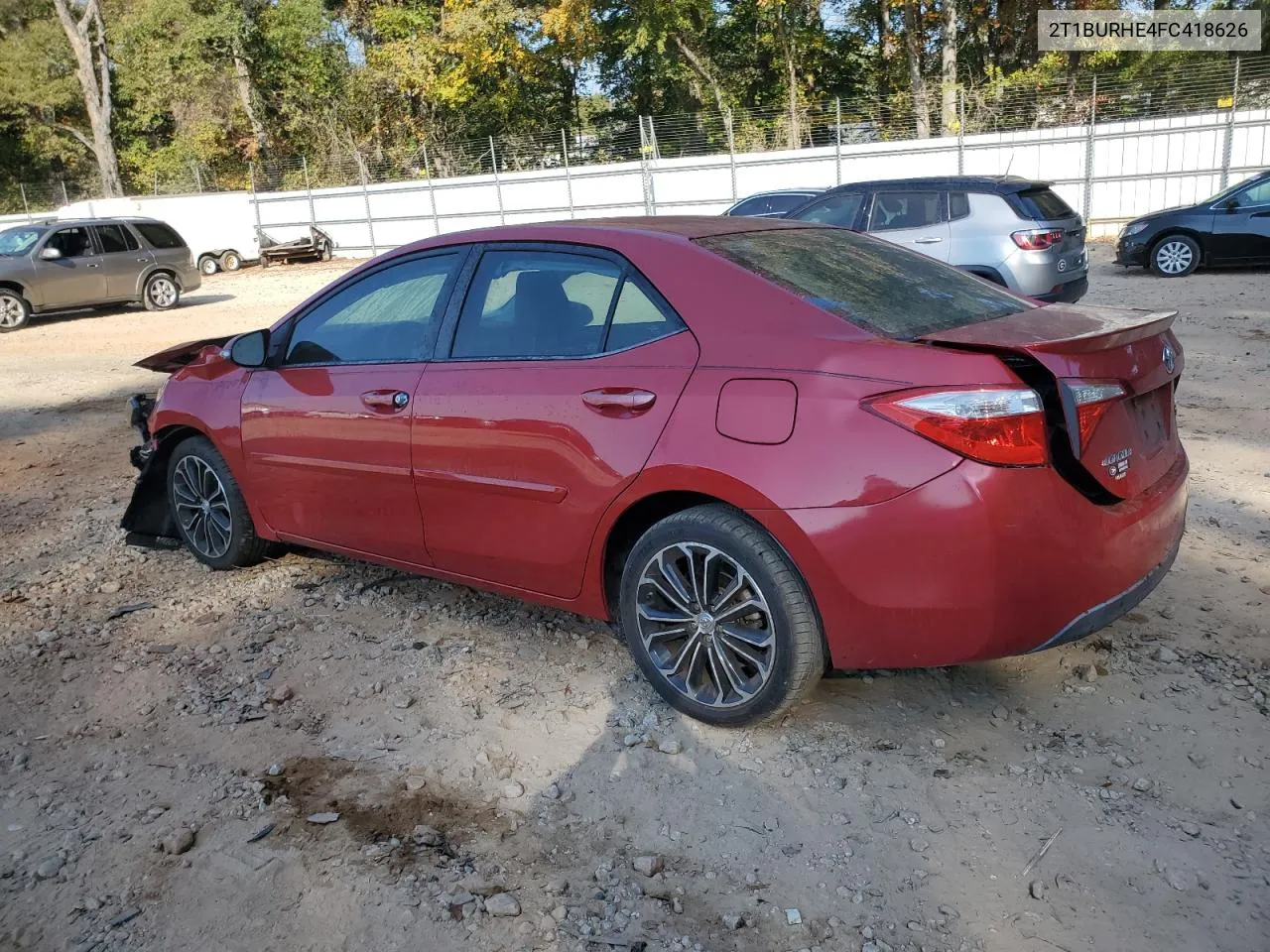 2015 Toyota Corolla L VIN: 2T1BURHE4FC418626 Lot: 78397694