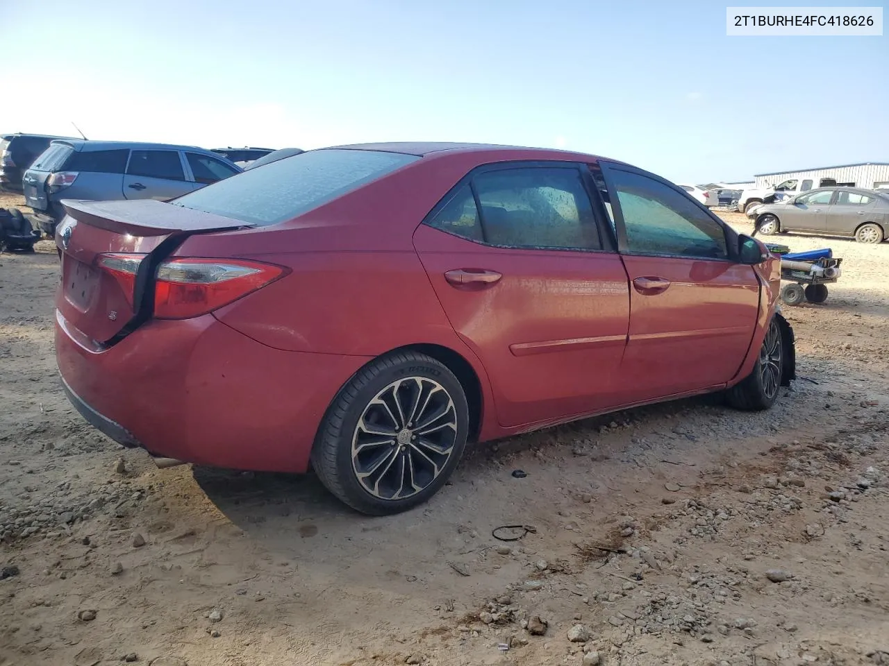 2015 Toyota Corolla L VIN: 2T1BURHE4FC418626 Lot: 78397694