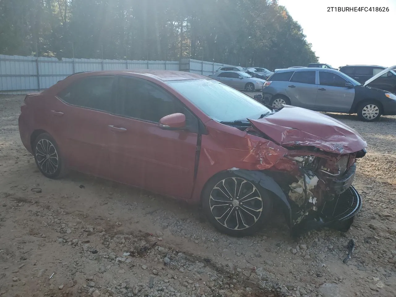 2015 Toyota Corolla L VIN: 2T1BURHE4FC418626 Lot: 78397694