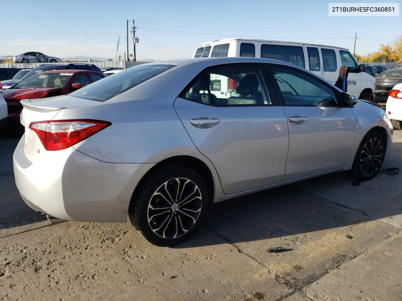 2015 Toyota Corolla L VIN: 2T1BURHE5FC360851 Lot: 78539514