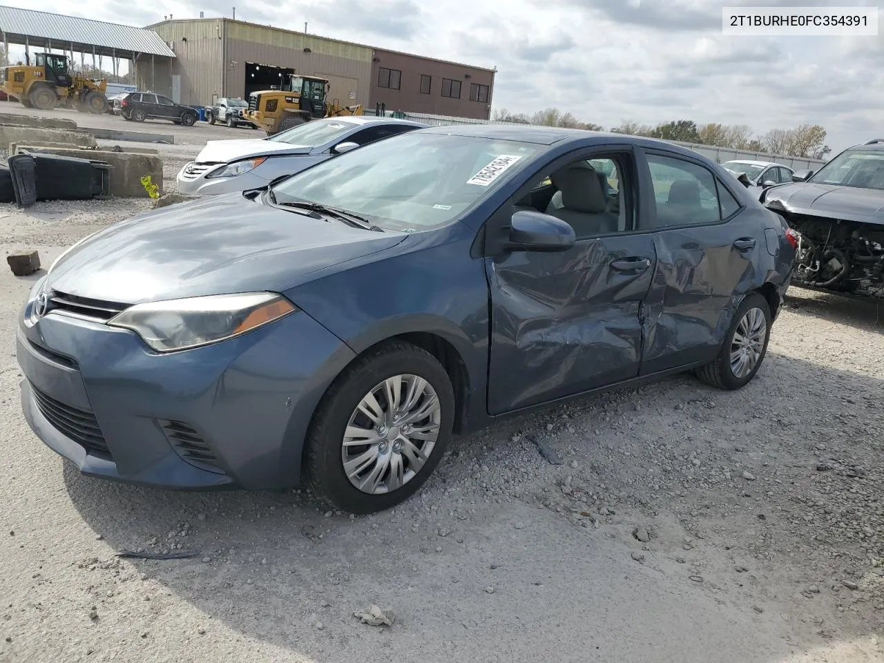 2015 Toyota Corolla L VIN: 2T1BURHE0FC354391 Lot: 78542164