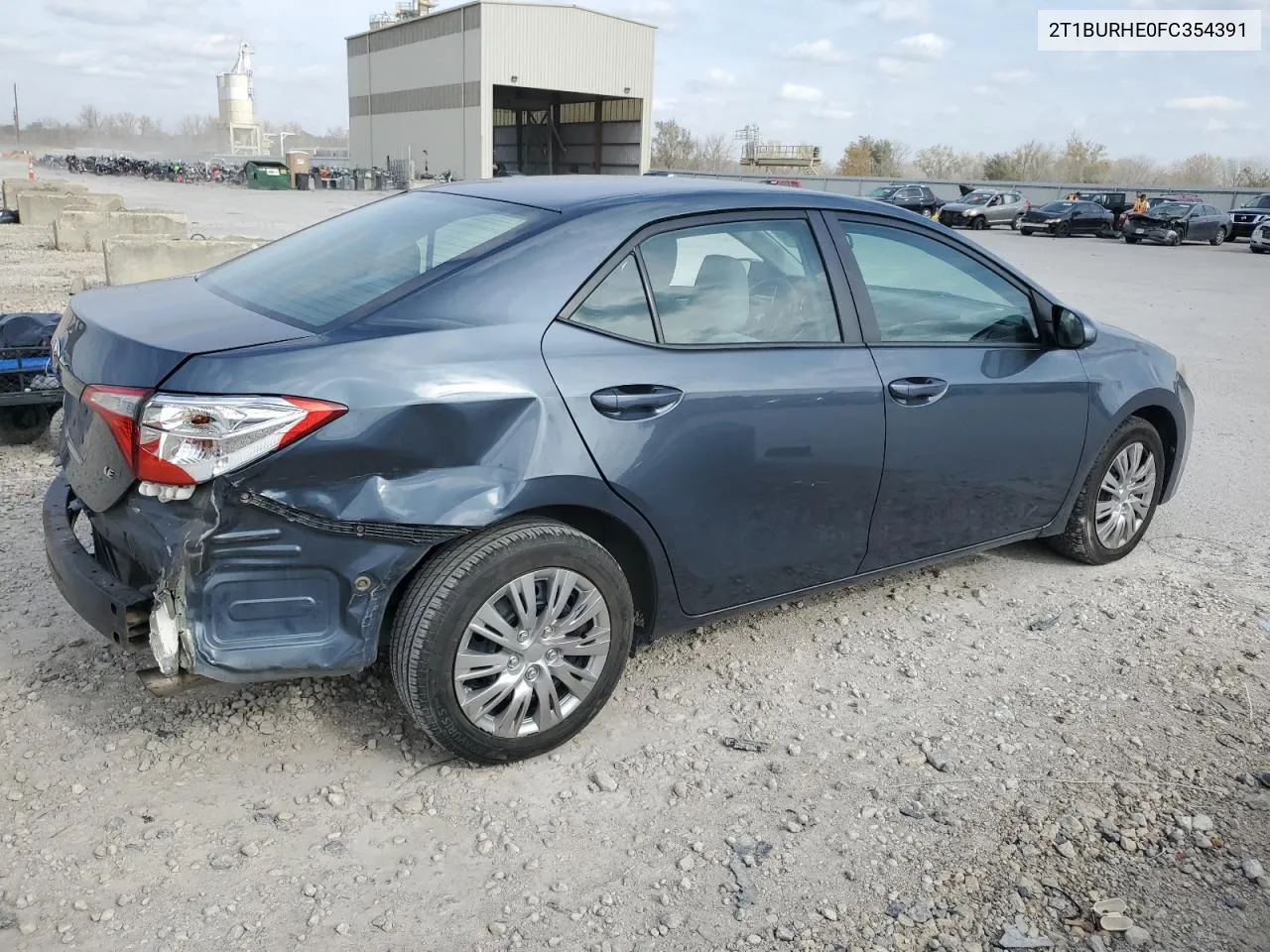 2015 Toyota Corolla L VIN: 2T1BURHE0FC354391 Lot: 78542164