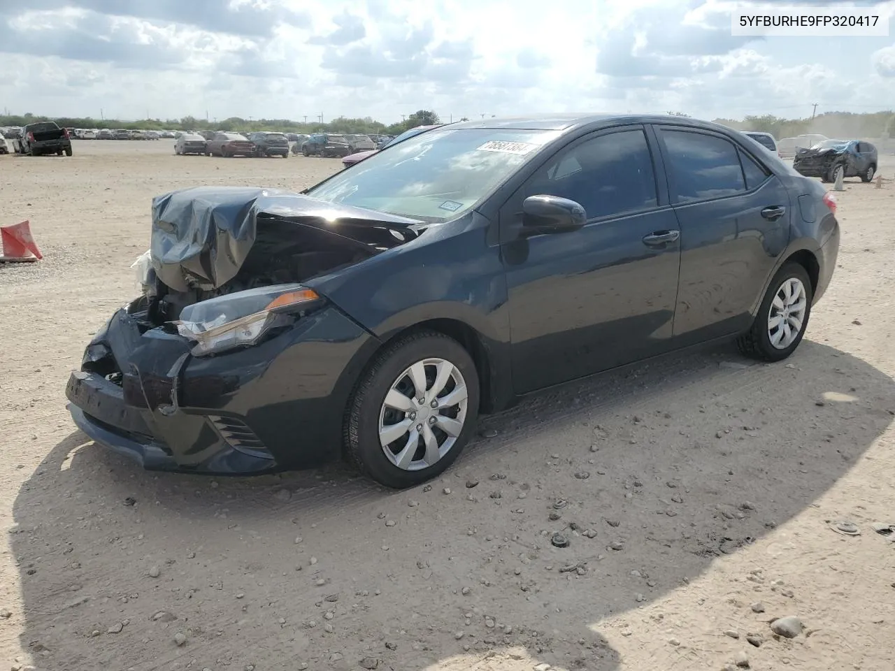 2015 Toyota Corolla L VIN: 5YFBURHE9FP320417 Lot: 78587384