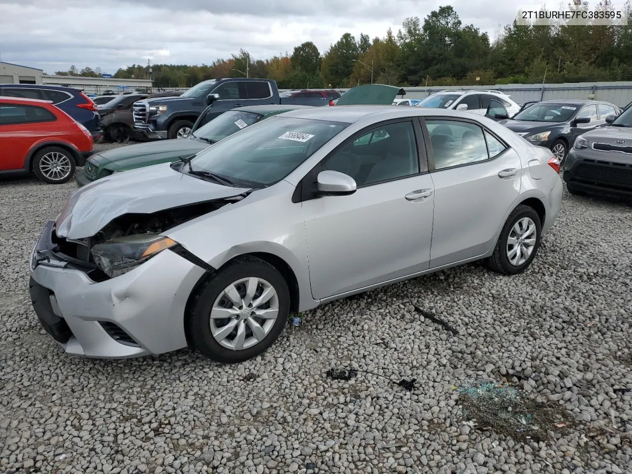 2015 Toyota Corolla L VIN: 2T1BURHE7FC383595 Lot: 78588464