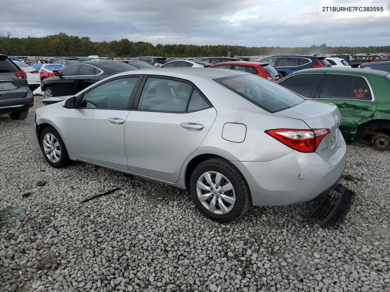 2015 Toyota Corolla L VIN: 2T1BURHE7FC383595 Lot: 78588464