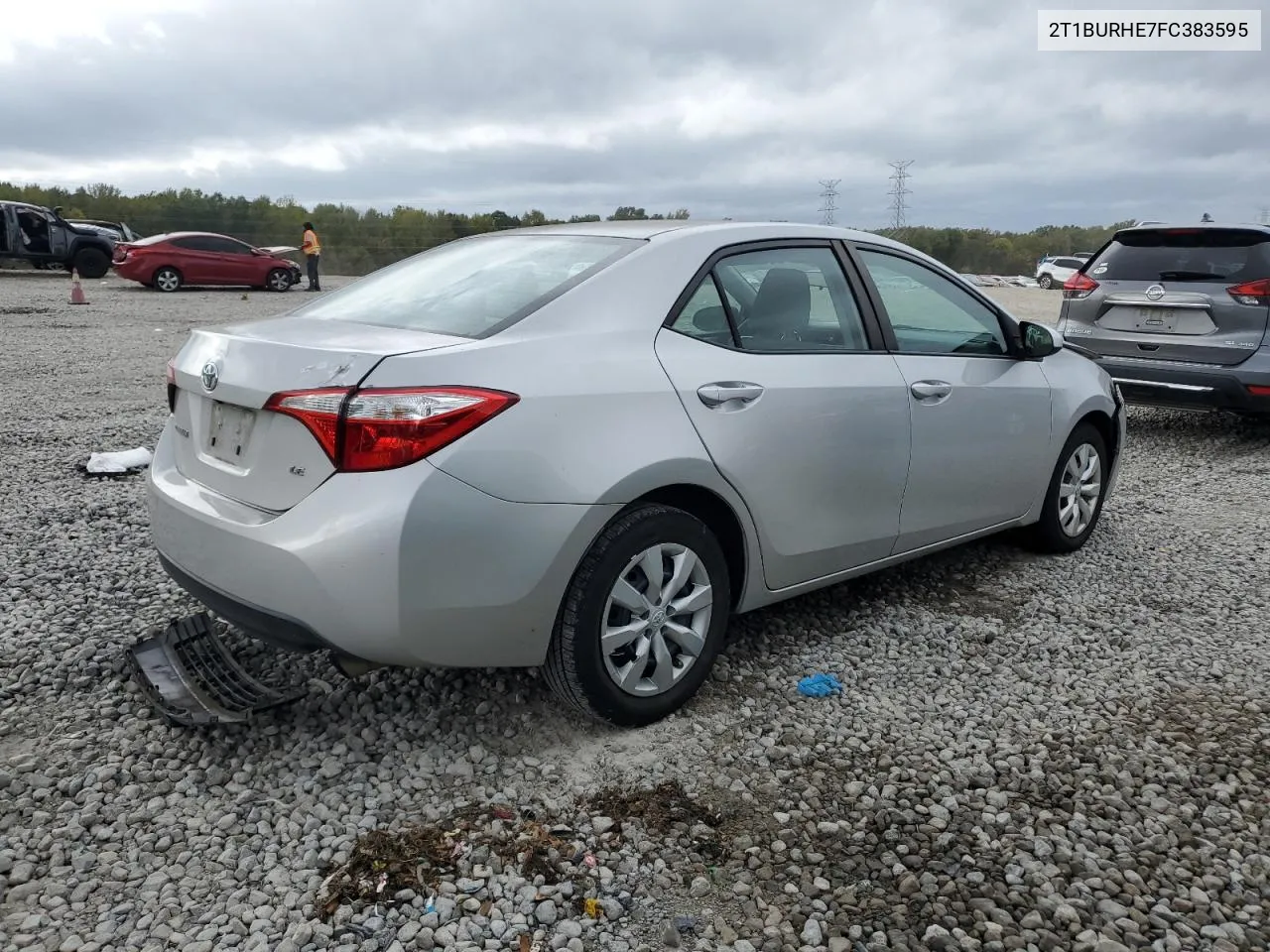 2015 Toyota Corolla L VIN: 2T1BURHE7FC383595 Lot: 78588464