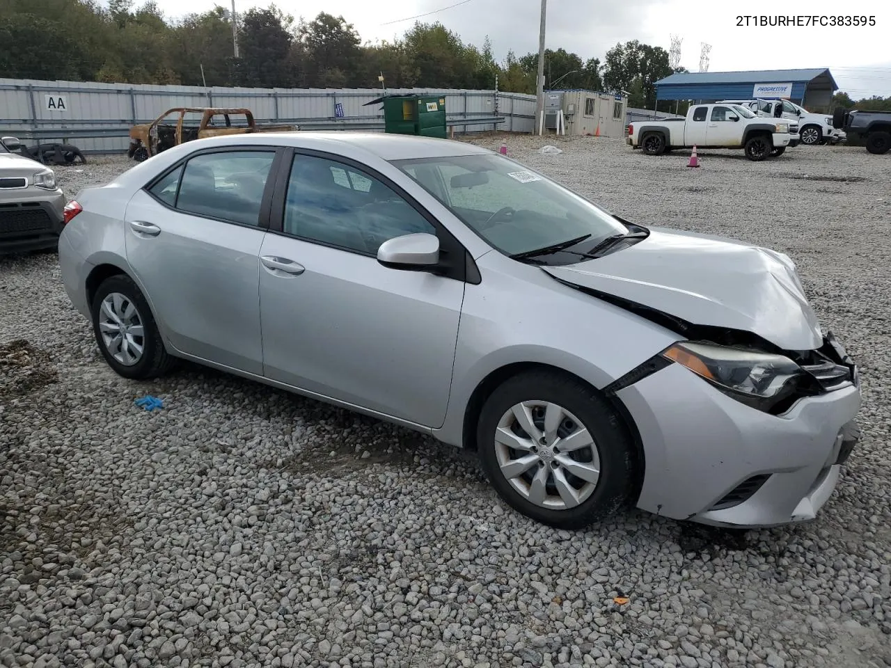 2015 Toyota Corolla L VIN: 2T1BURHE7FC383595 Lot: 78588464