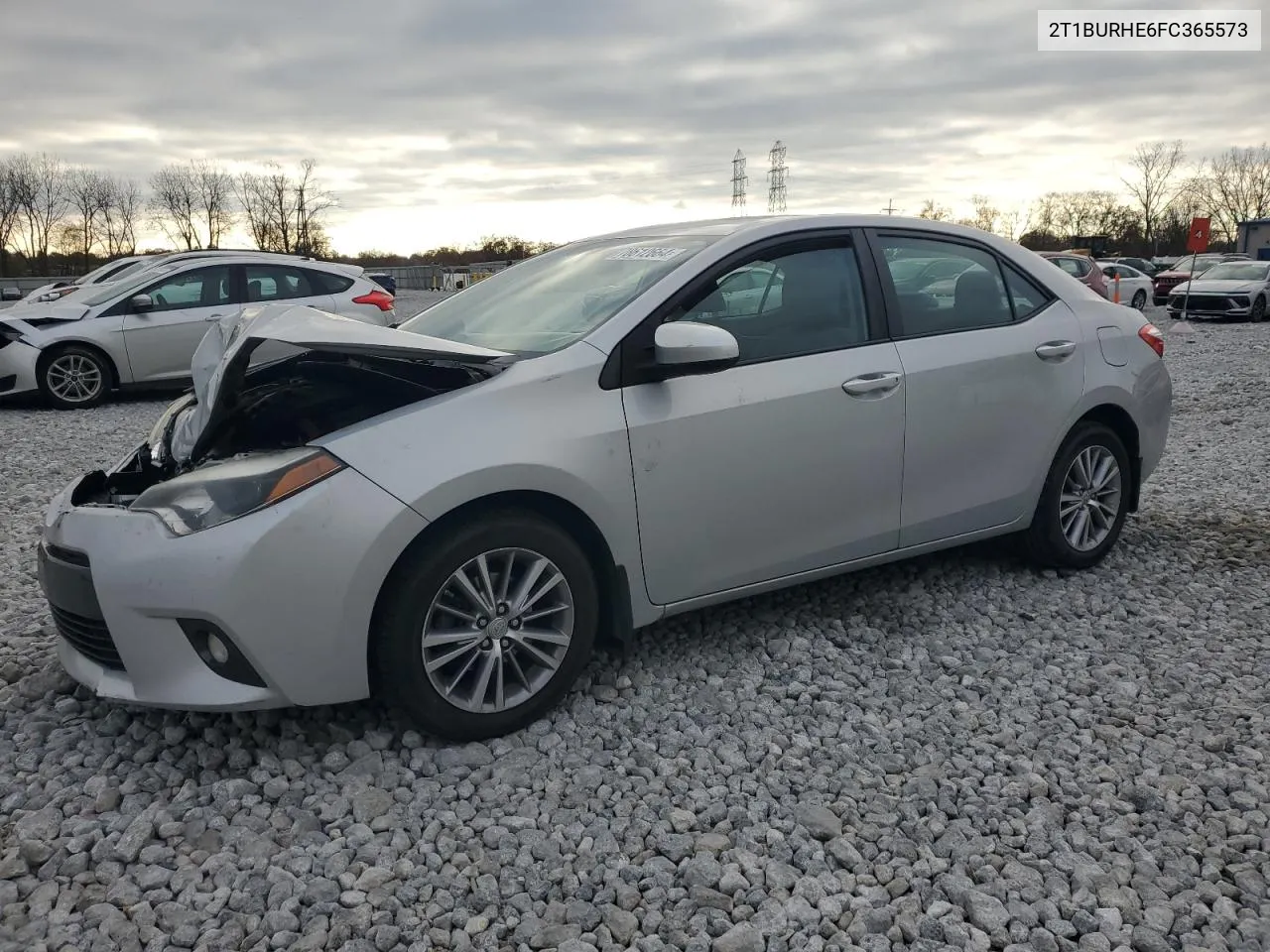 2015 Toyota Corolla L VIN: 2T1BURHE6FC365573 Lot: 78612664