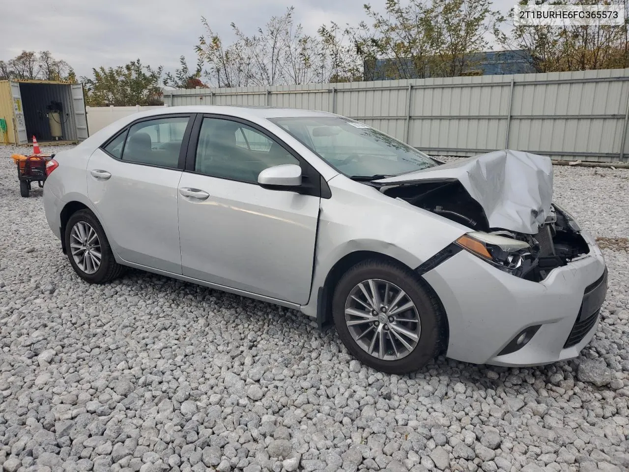 2015 Toyota Corolla L VIN: 2T1BURHE6FC365573 Lot: 78612664