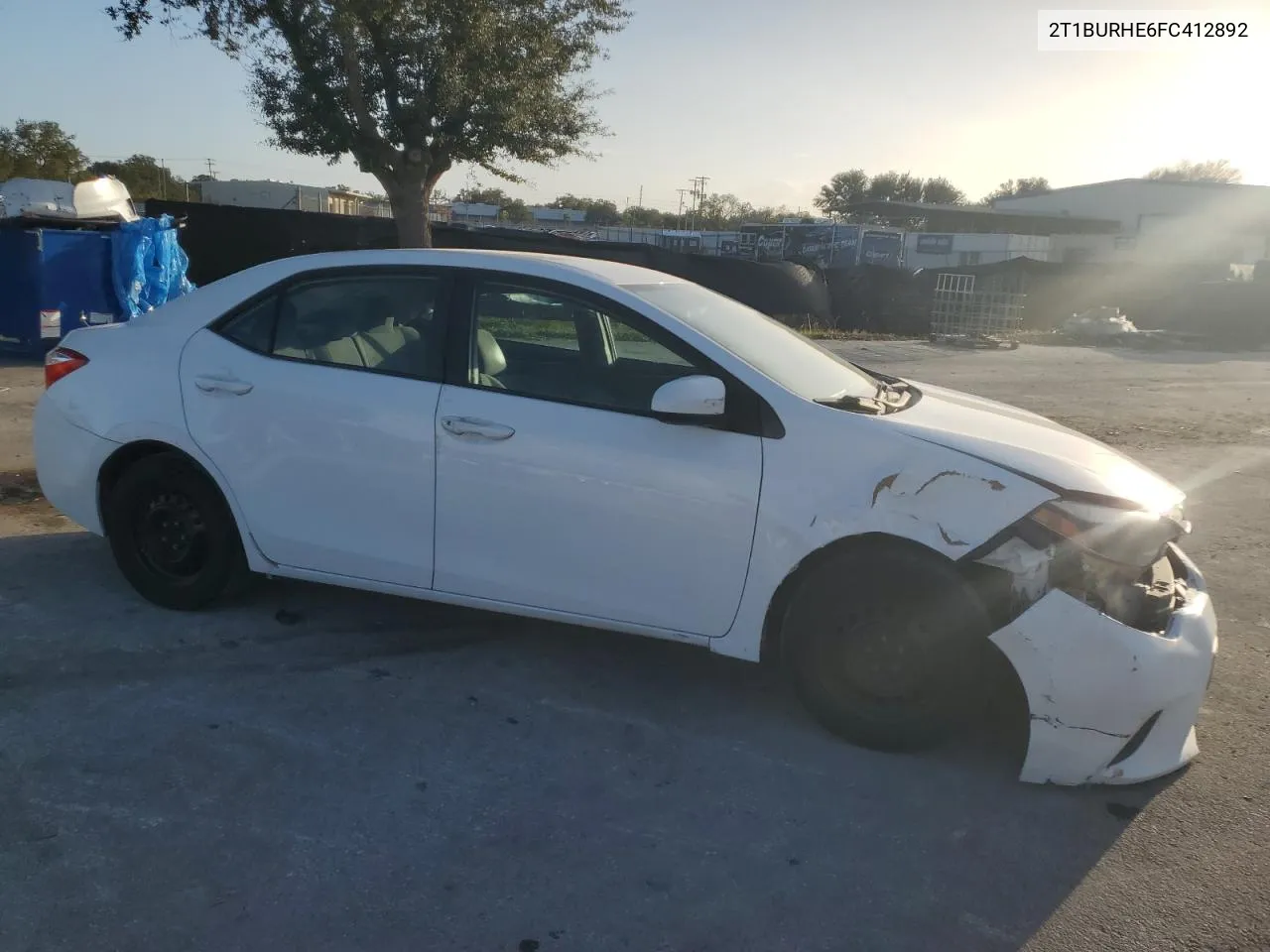 2015 Toyota Corolla L VIN: 2T1BURHE6FC412892 Lot: 78662054