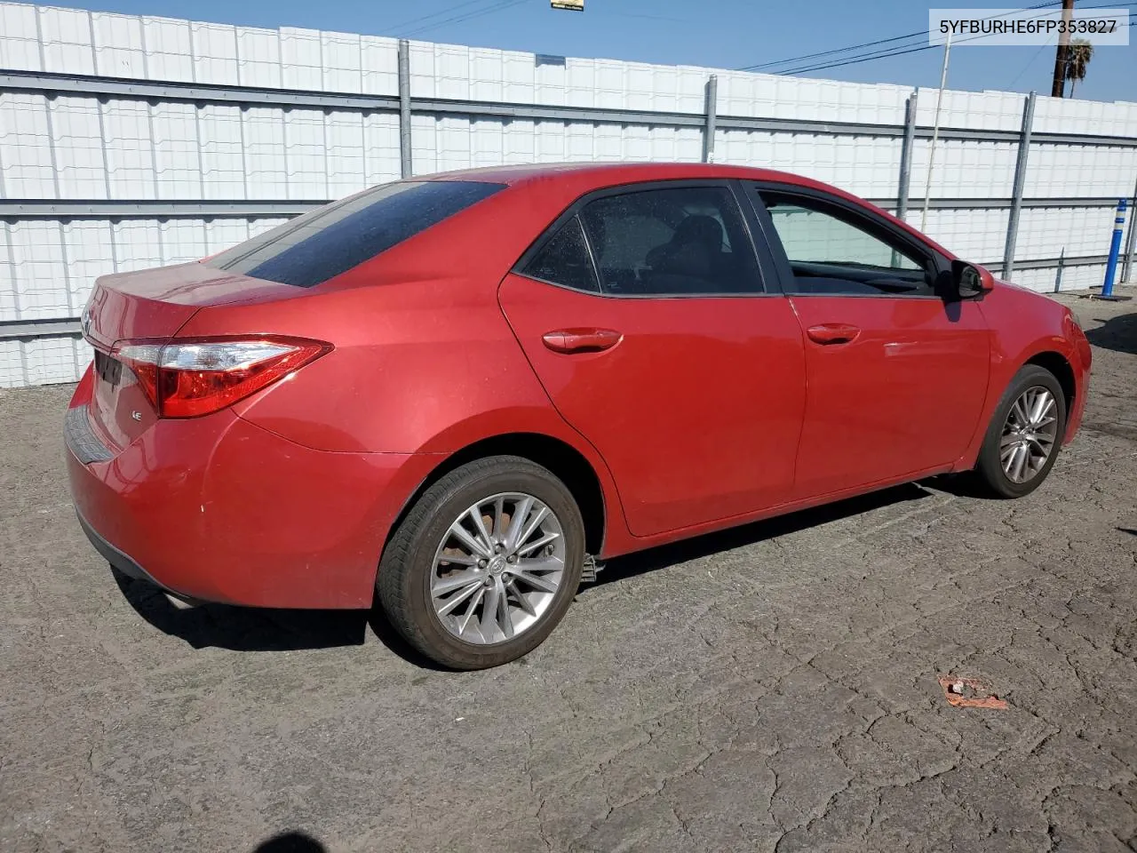 2015 Toyota Corolla L VIN: 5YFBURHE6FP353827 Lot: 78681934