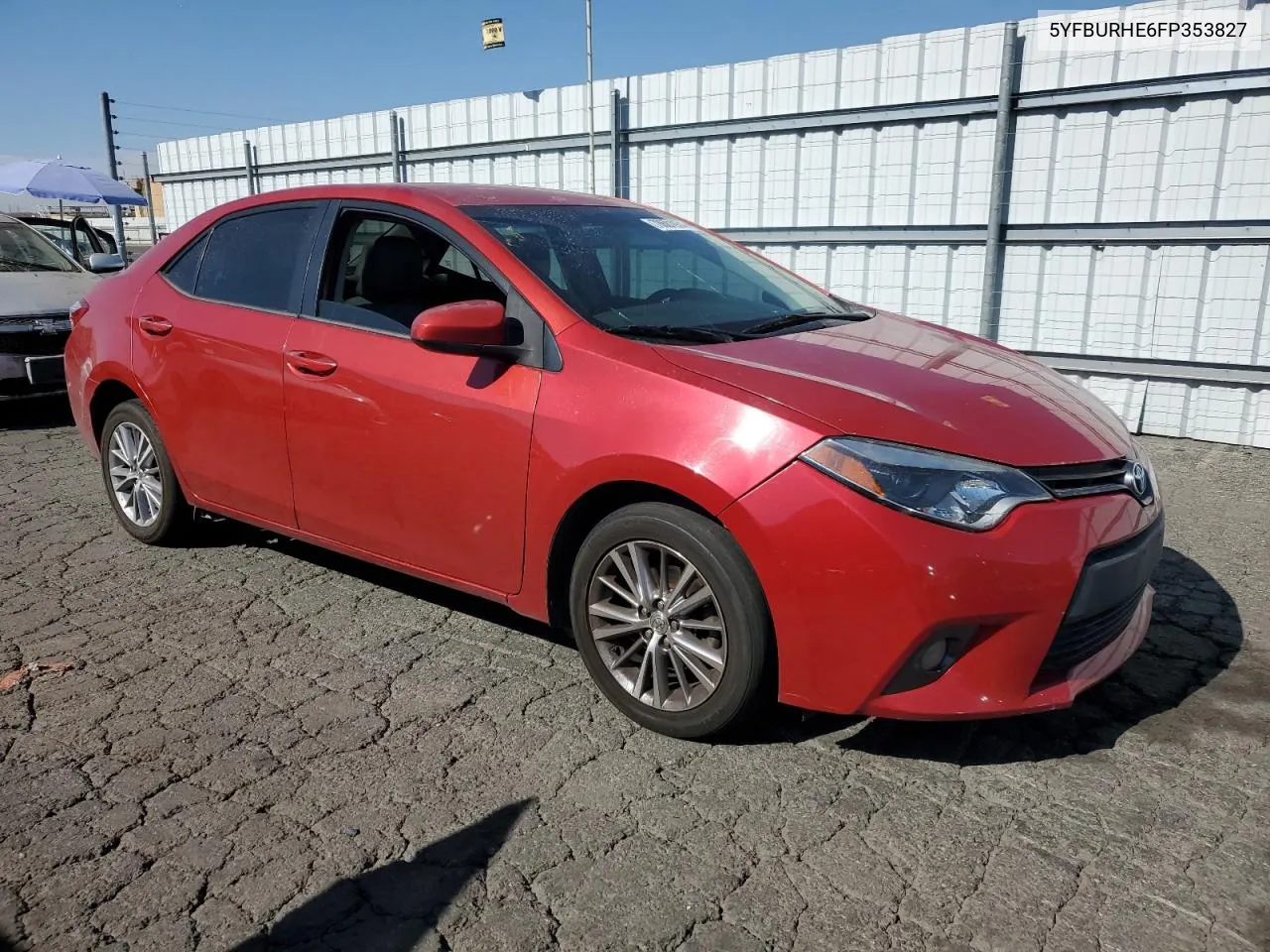 2015 Toyota Corolla L VIN: 5YFBURHE6FP353827 Lot: 78681934