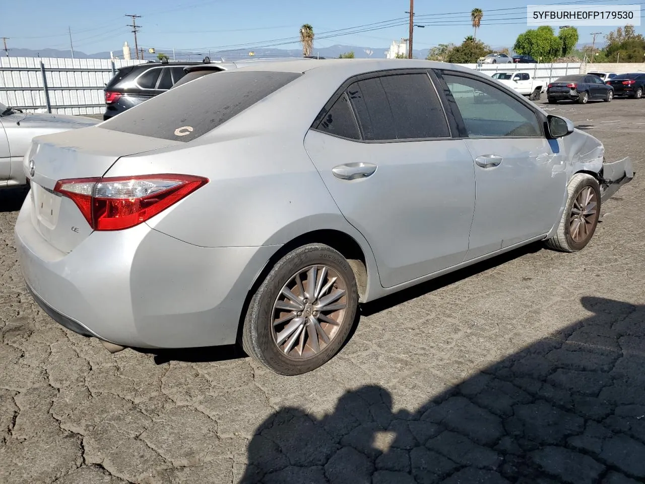 2015 Toyota Corolla L VIN: 5YFBURHE0FP179530 Lot: 78689964