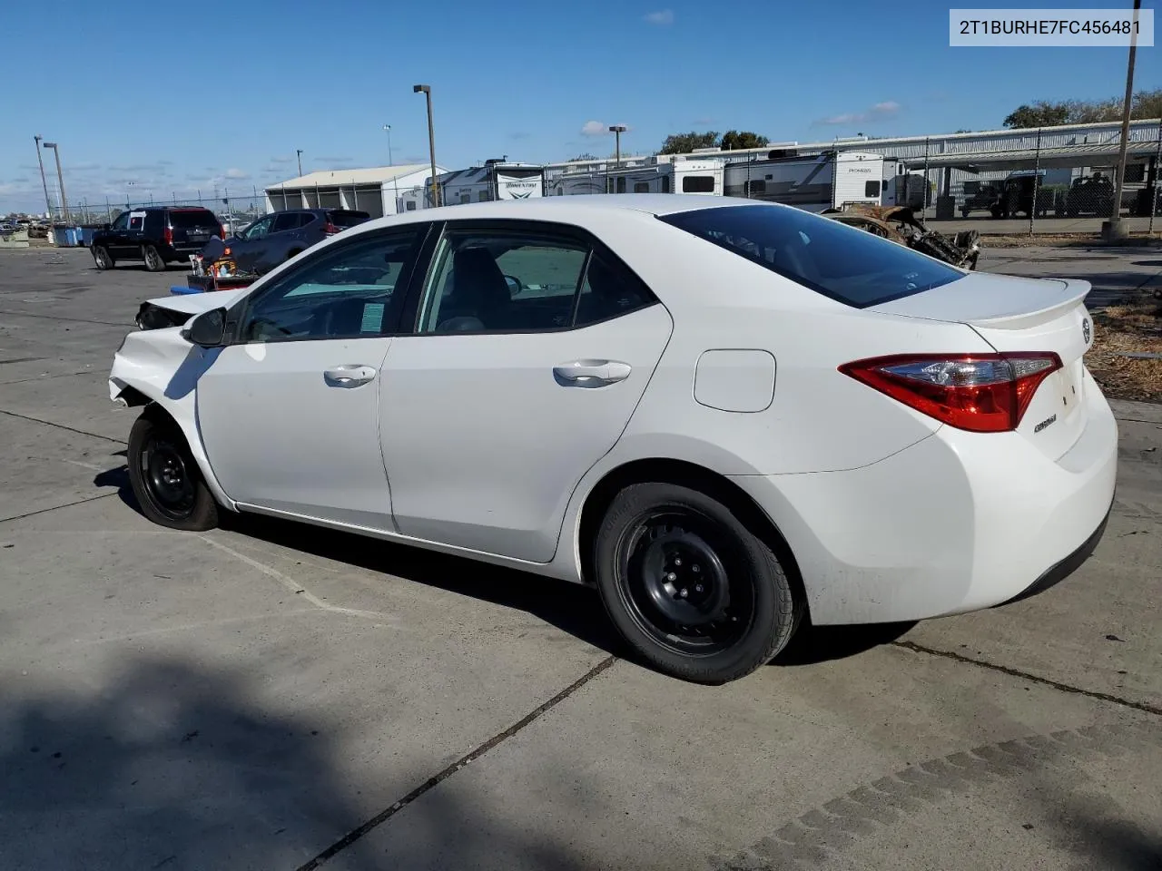 2015 Toyota Corolla L VIN: 2T1BURHE7FC456481 Lot: 78736044