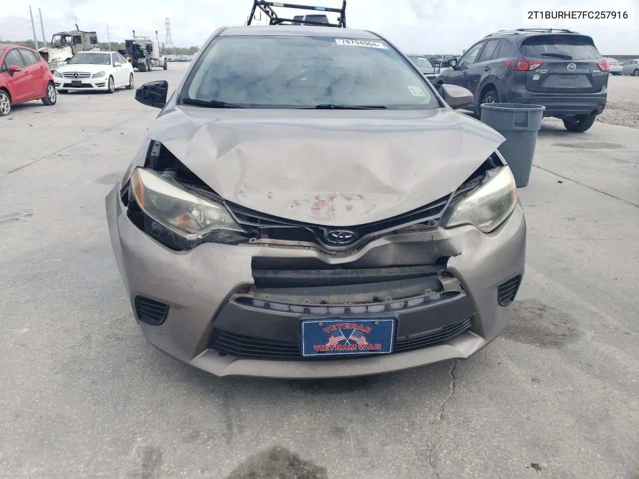 2015 Toyota Corolla L VIN: 2T1BURHE7FC257916 Lot: 78794964