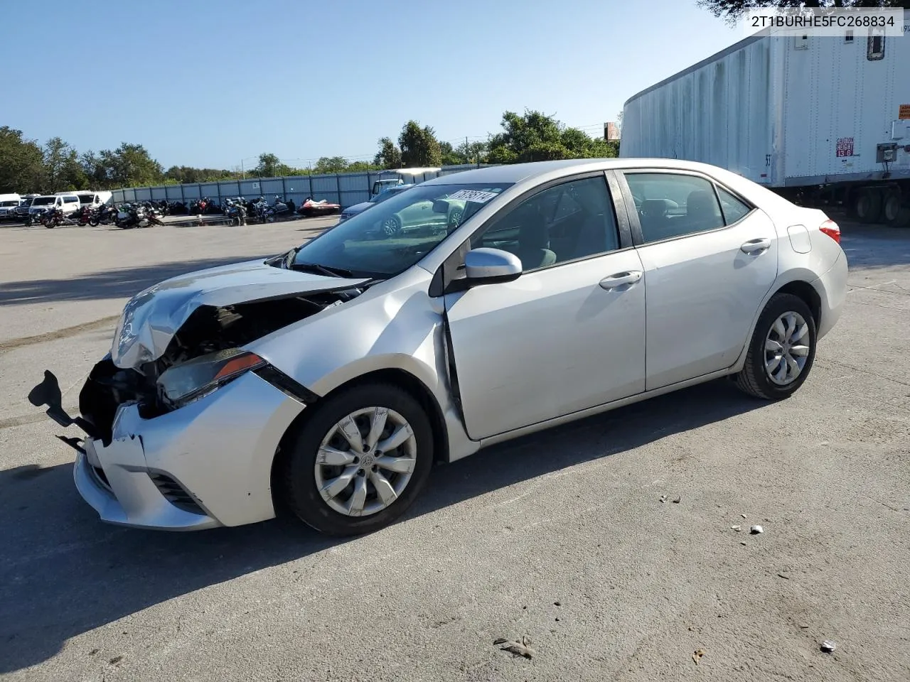 2015 Toyota Corolla L VIN: 2T1BURHE5FC268834 Lot: 78795114