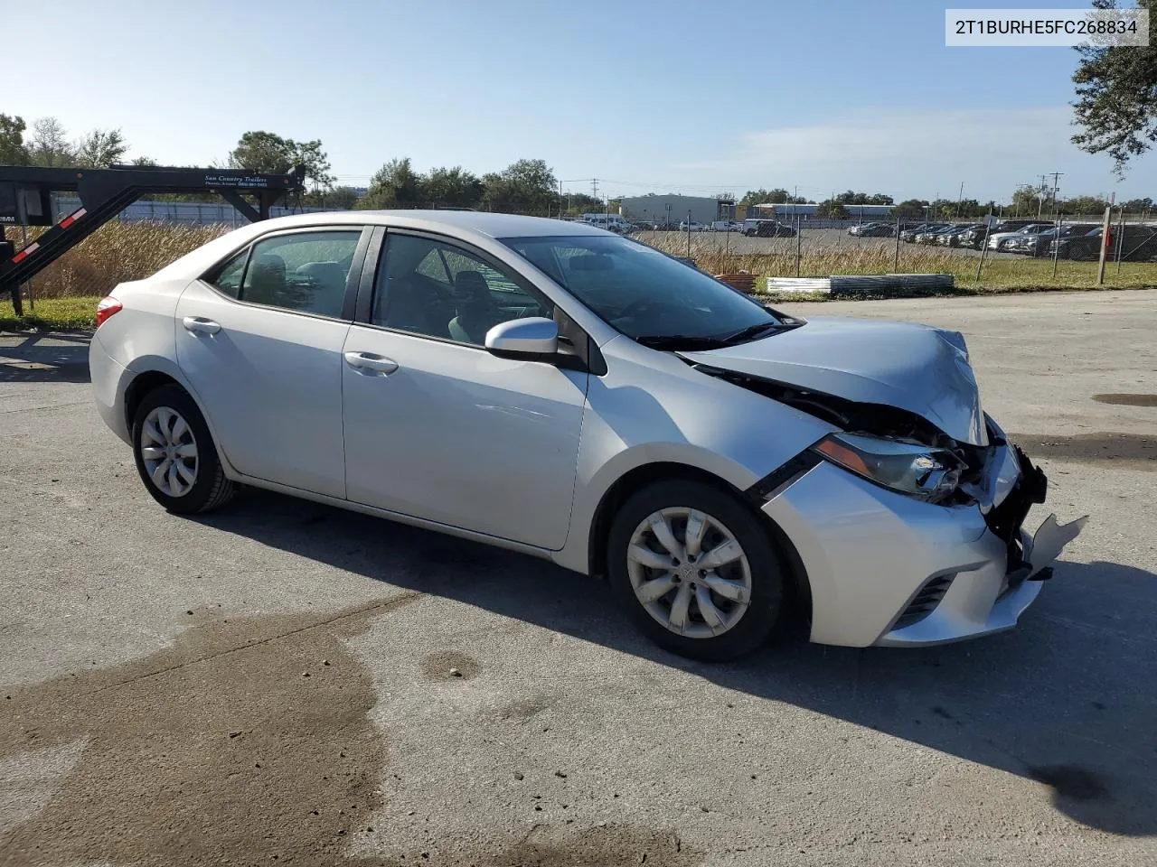 2015 Toyota Corolla L VIN: 2T1BURHE5FC268834 Lot: 78795114