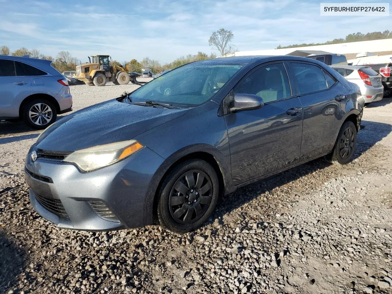 2015 Toyota Corolla L VIN: 5YFBURHE0FP276422 Lot: 78802984