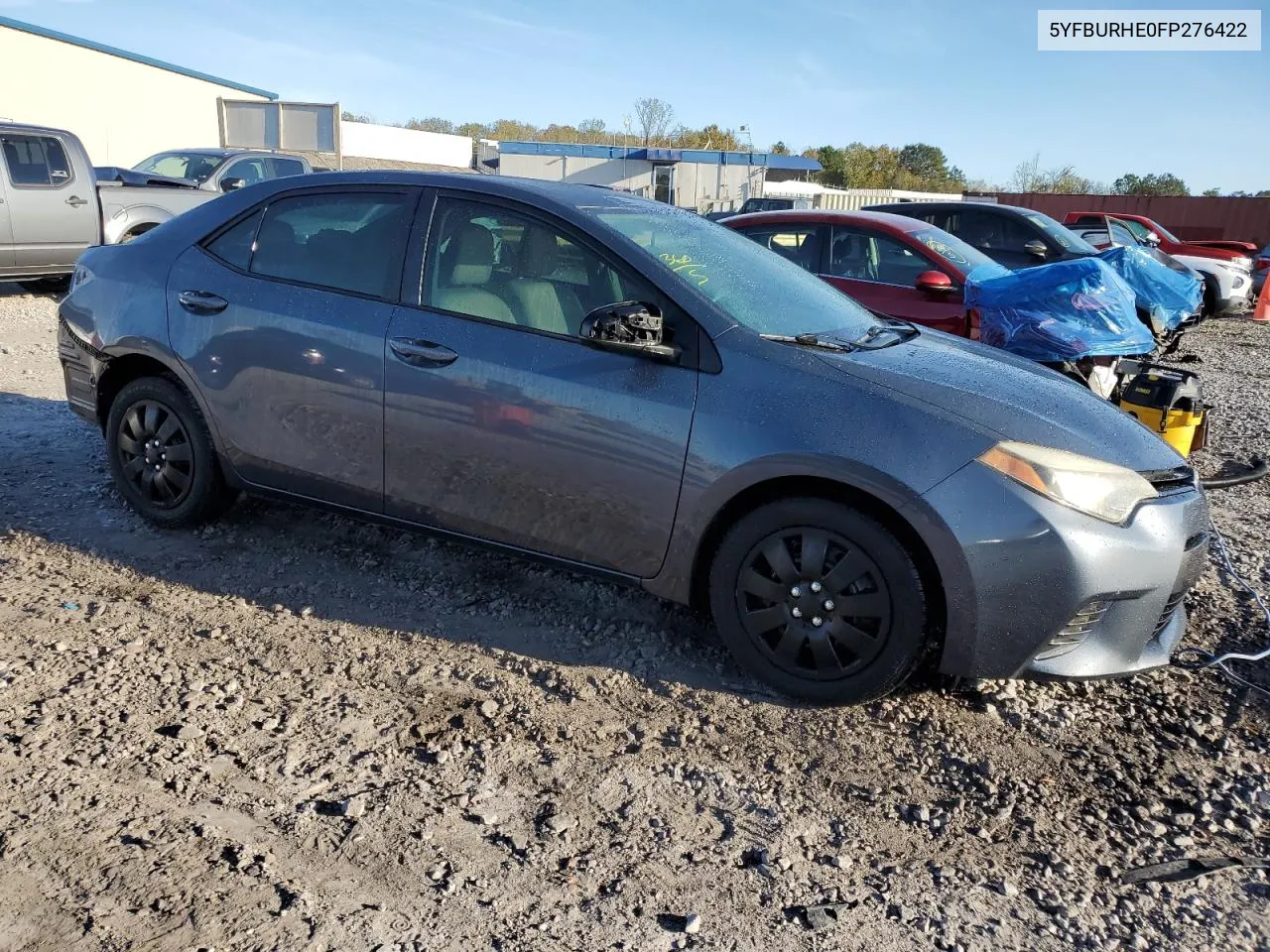 2015 Toyota Corolla L VIN: 5YFBURHE0FP276422 Lot: 78802984