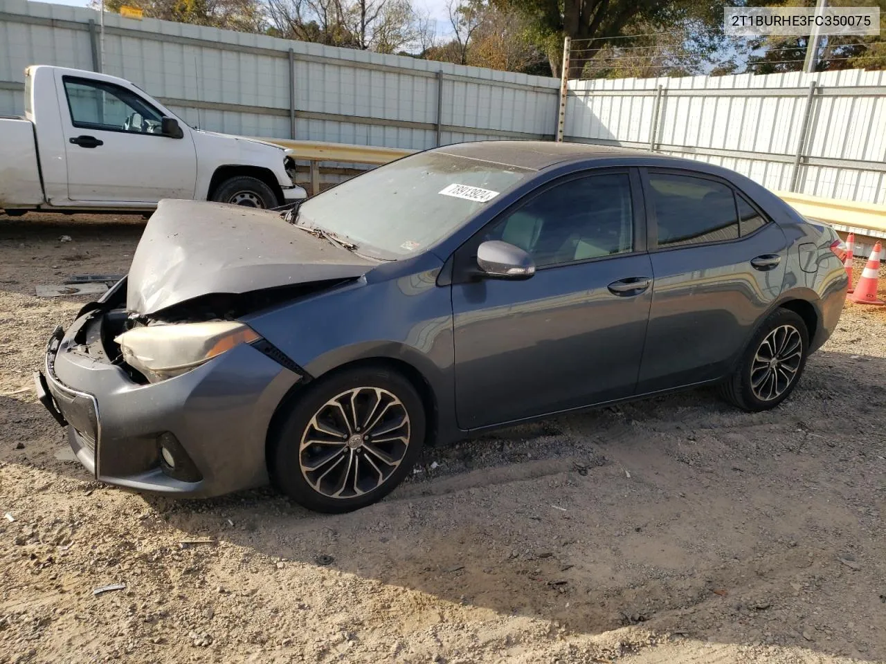 2015 Toyota Corolla L VIN: 2T1BURHE3FC350075 Lot: 78913924