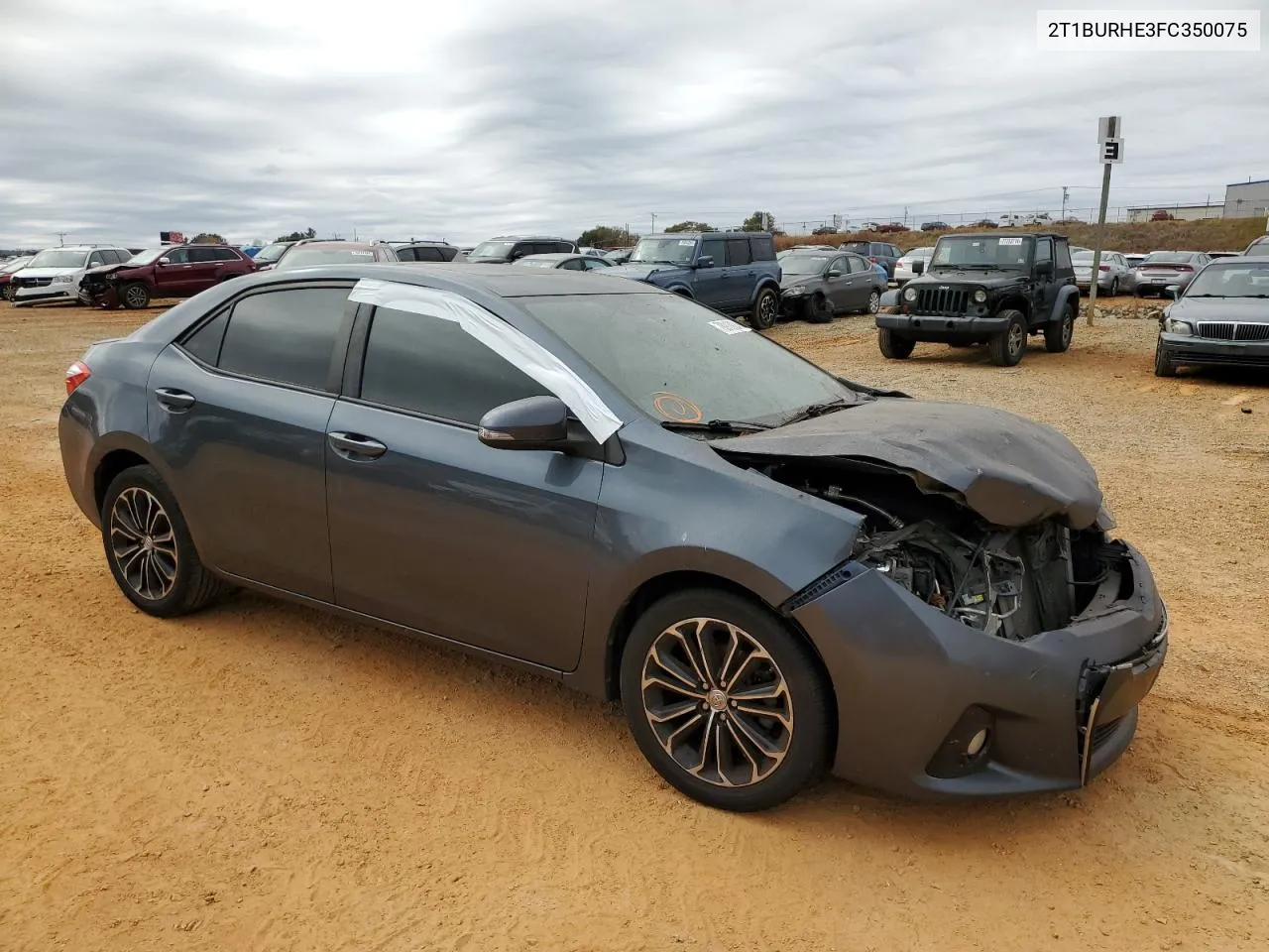 2015 Toyota Corolla L VIN: 2T1BURHE3FC350075 Lot: 78913924