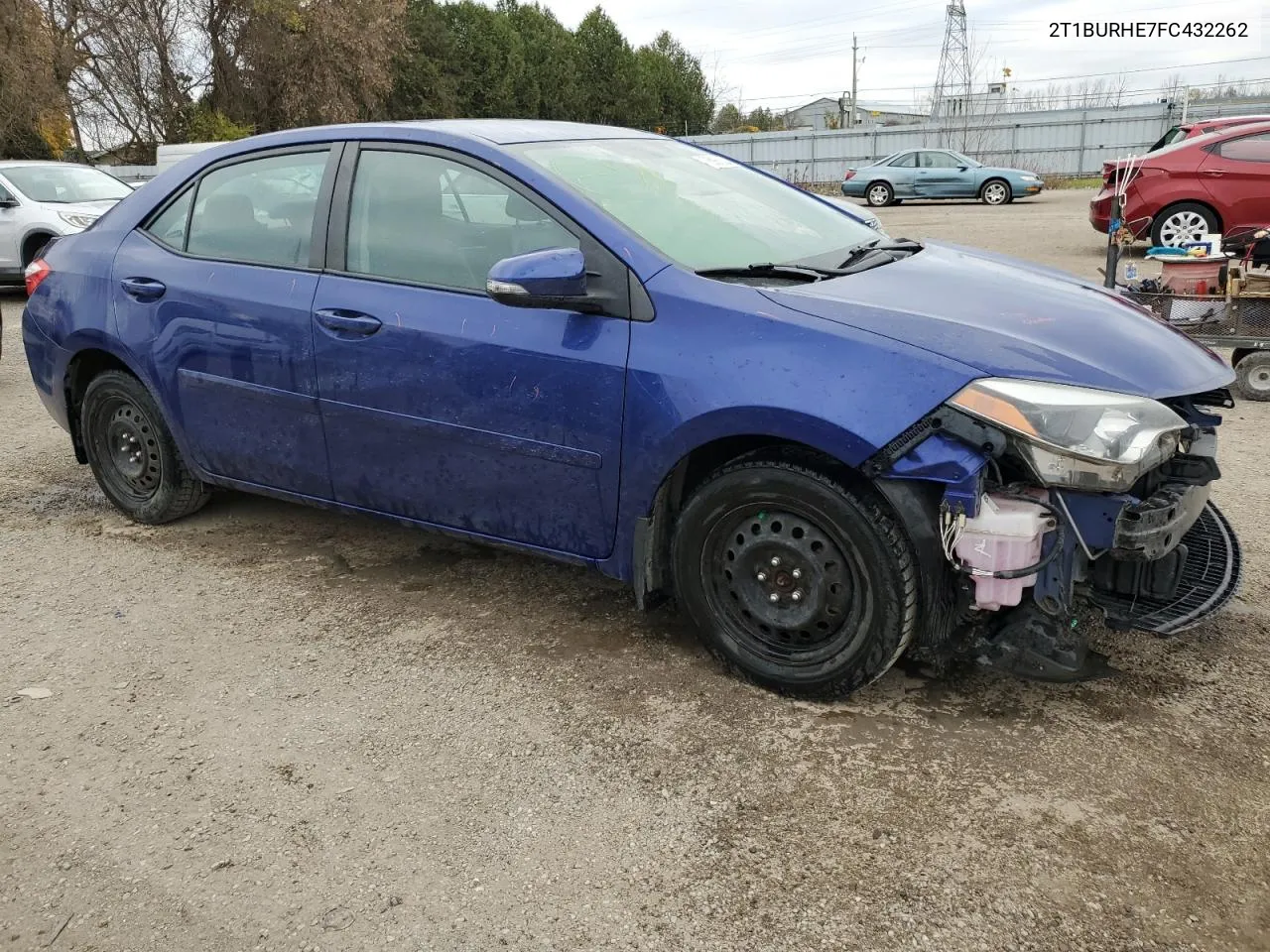 2015 Toyota Corolla L VIN: 2T1BURHE7FC432262 Lot: 78926634