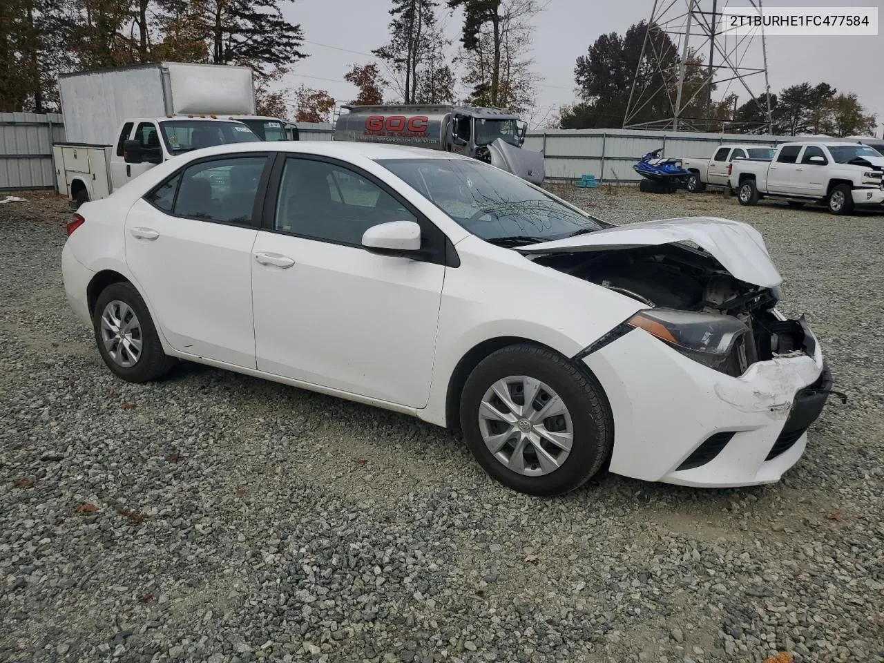 2015 Toyota Corolla L VIN: 2T1BURHE1FC477584 Lot: 78995494