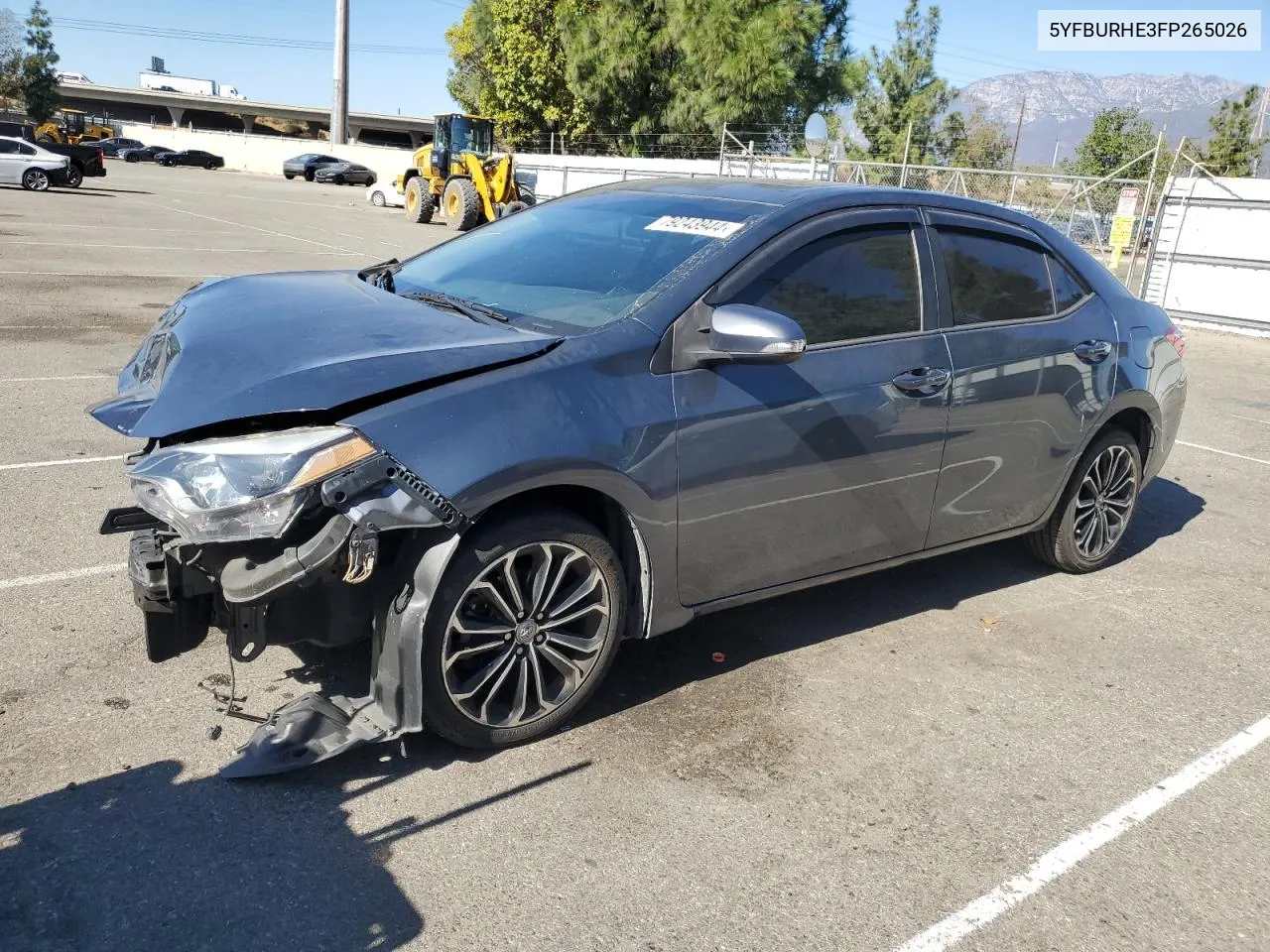 2015 Toyota Corolla L VIN: 5YFBURHE3FP265026 Lot: 79243944