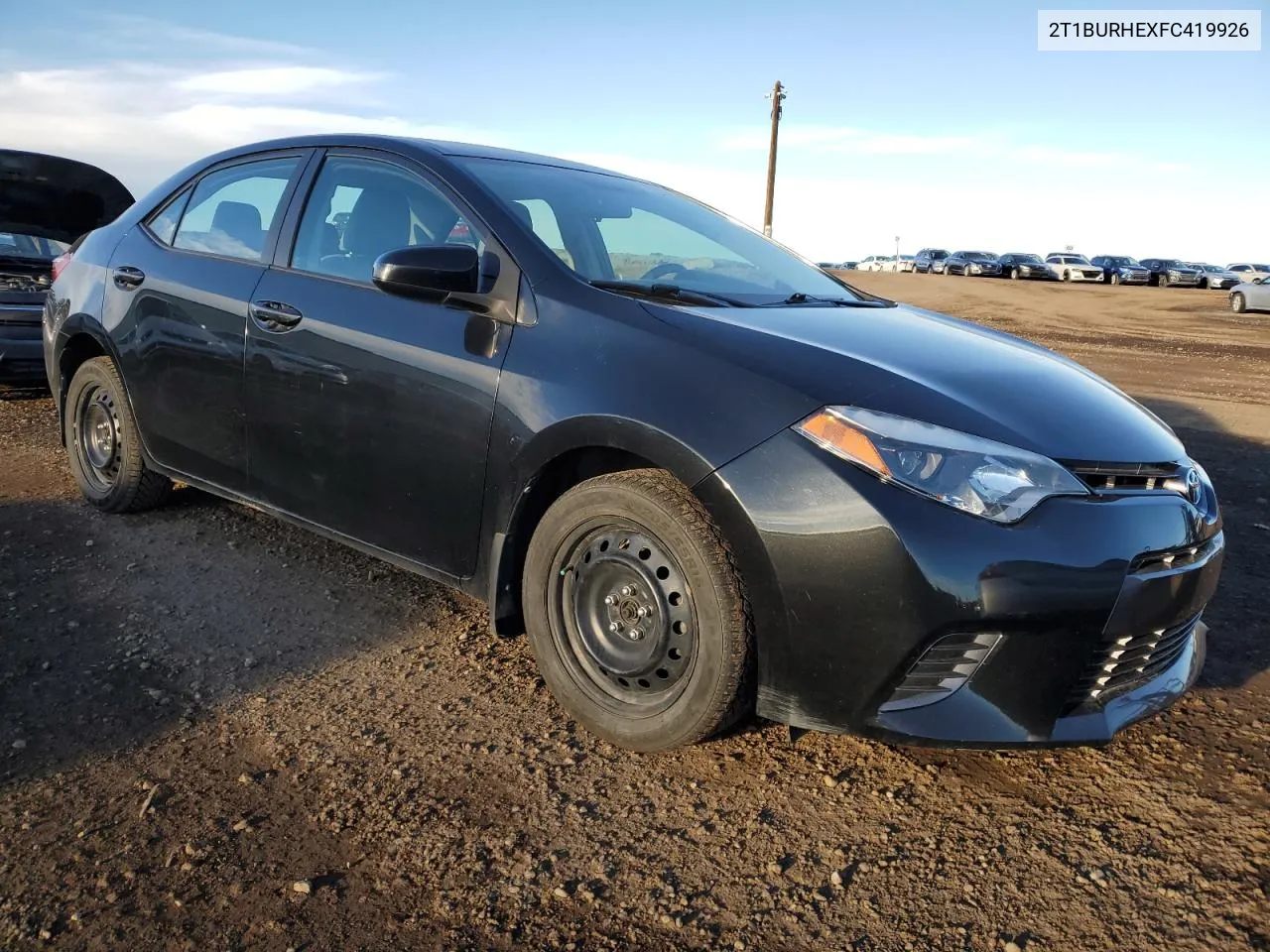 2015 Toyota Corolla L VIN: 2T1BURHEXFC419926 Lot: 79245214