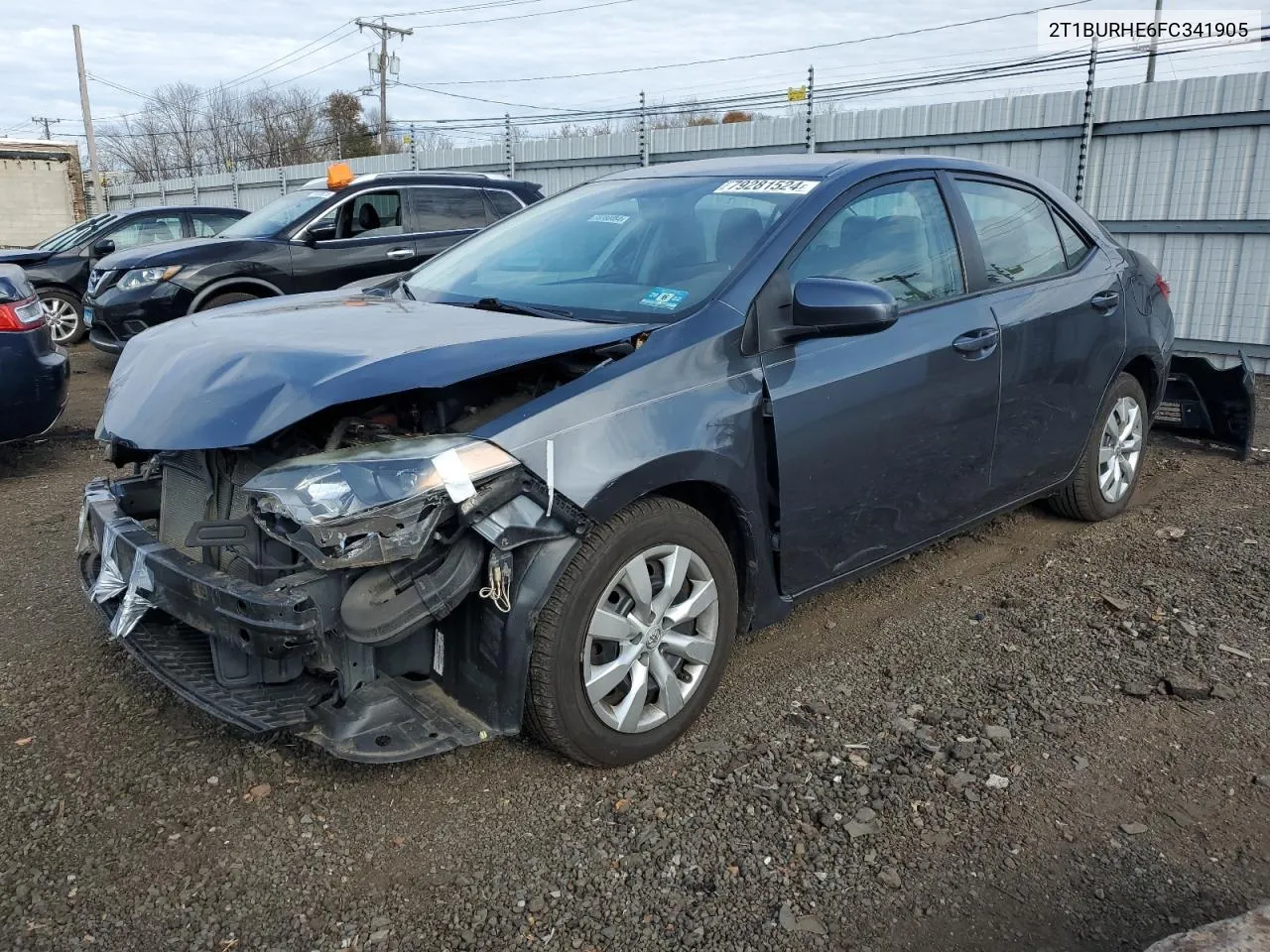 2015 Toyota Corolla L VIN: 2T1BURHE6FC341905 Lot: 79281524