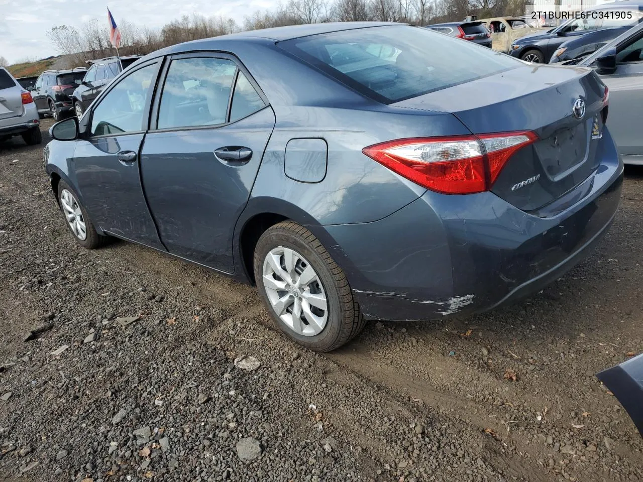 2015 Toyota Corolla L VIN: 2T1BURHE6FC341905 Lot: 79281524