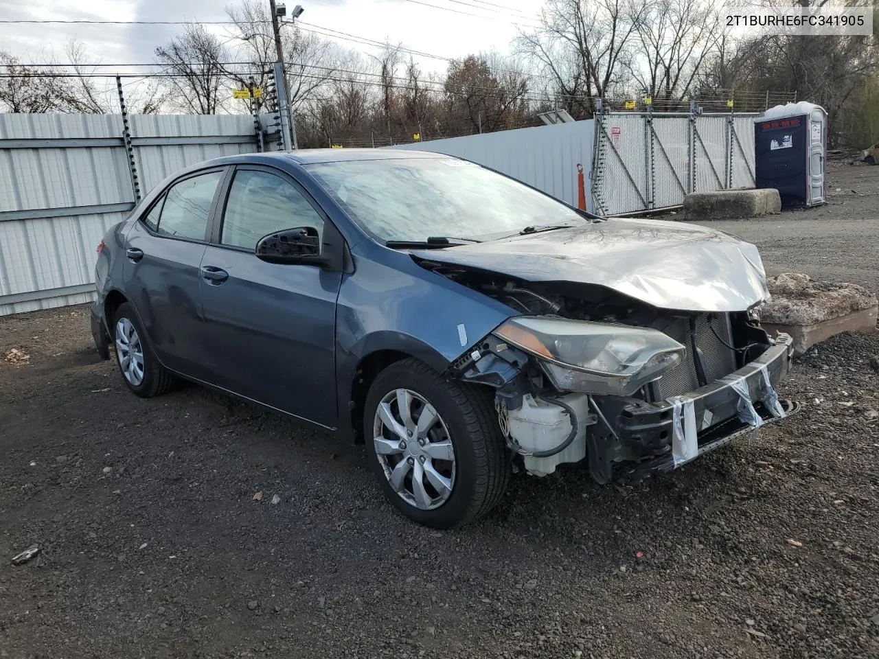 2015 Toyota Corolla L VIN: 2T1BURHE6FC341905 Lot: 79281524