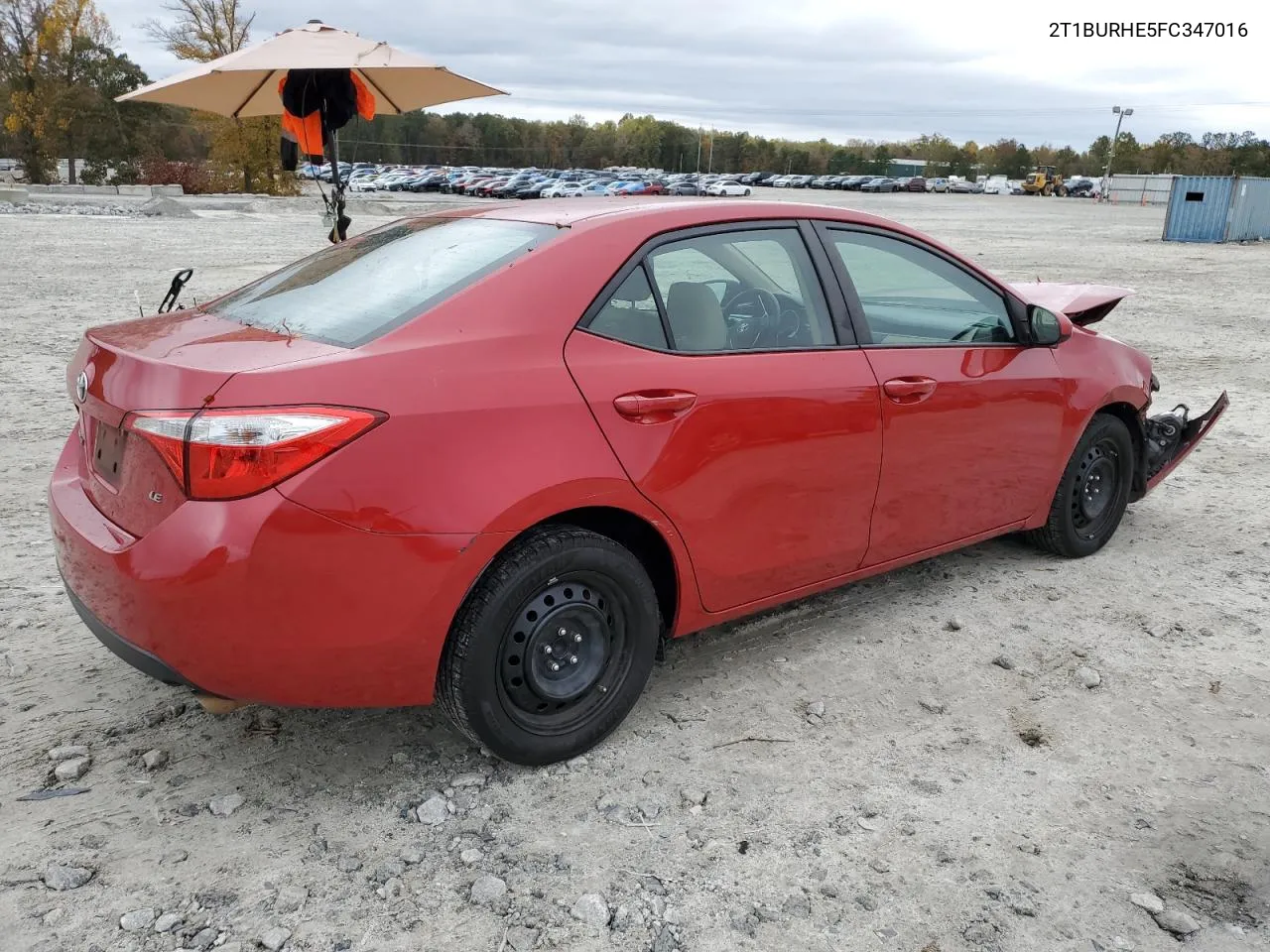 2015 Toyota Corolla L VIN: 2T1BURHE5FC347016 Lot: 79380884