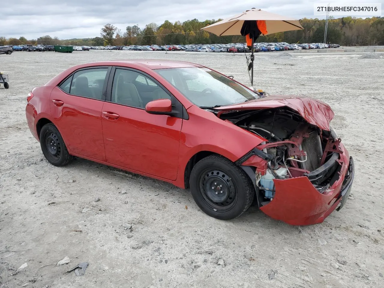 2015 Toyota Corolla L VIN: 2T1BURHE5FC347016 Lot: 79380884