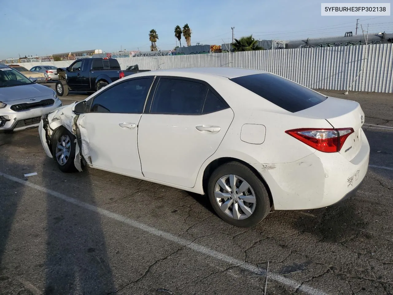 2015 Toyota Corolla L VIN: 5YFBURHE3FP302138 Lot: 79541174