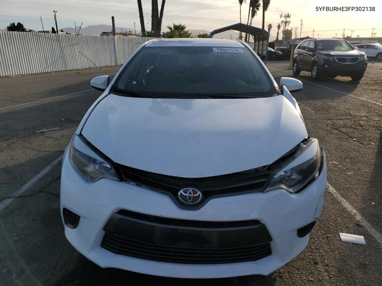 2015 Toyota Corolla L VIN: 5YFBURHE3FP302138 Lot: 79541174