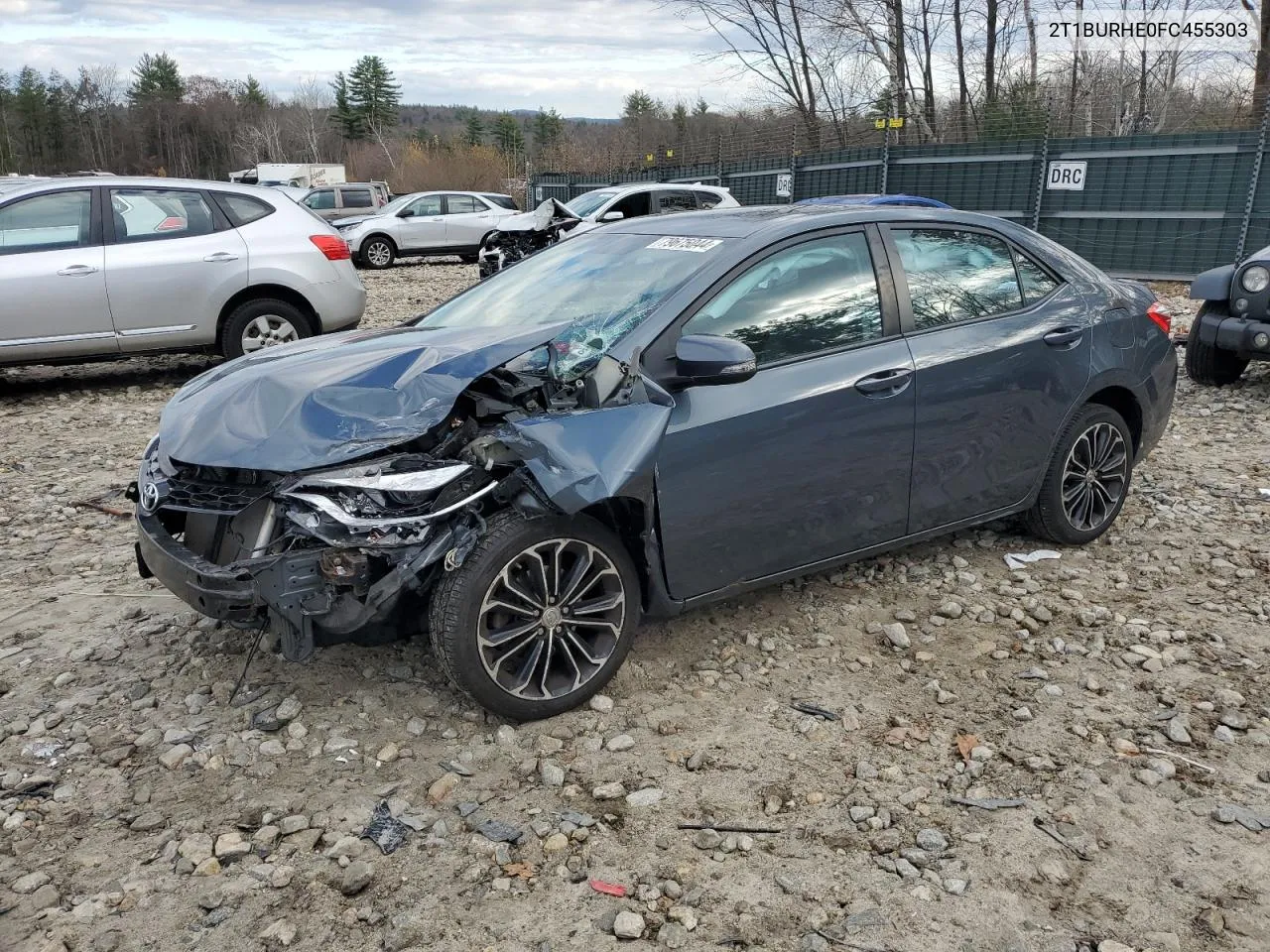 2015 Toyota Corolla L VIN: 2T1BURHE0FC455303 Lot: 79675044