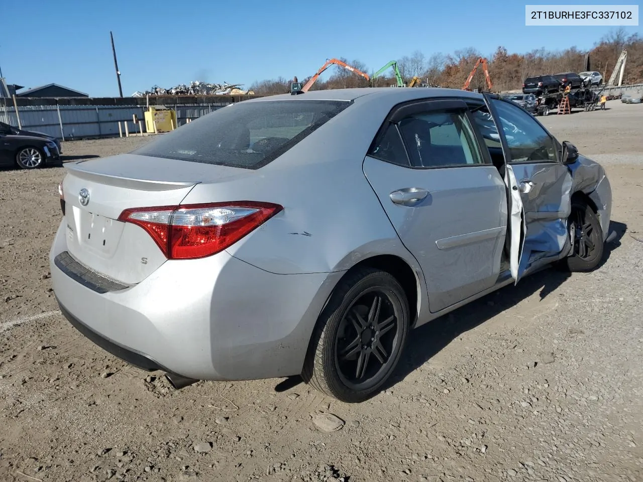 2015 Toyota Corolla L VIN: 2T1BURHE3FC337102 Lot: 79697954