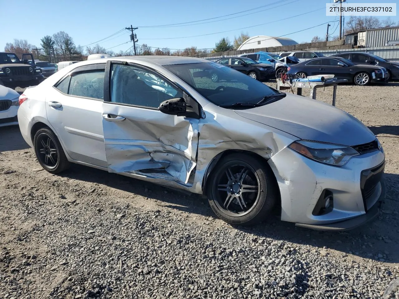 2015 Toyota Corolla L VIN: 2T1BURHE3FC337102 Lot: 79697954