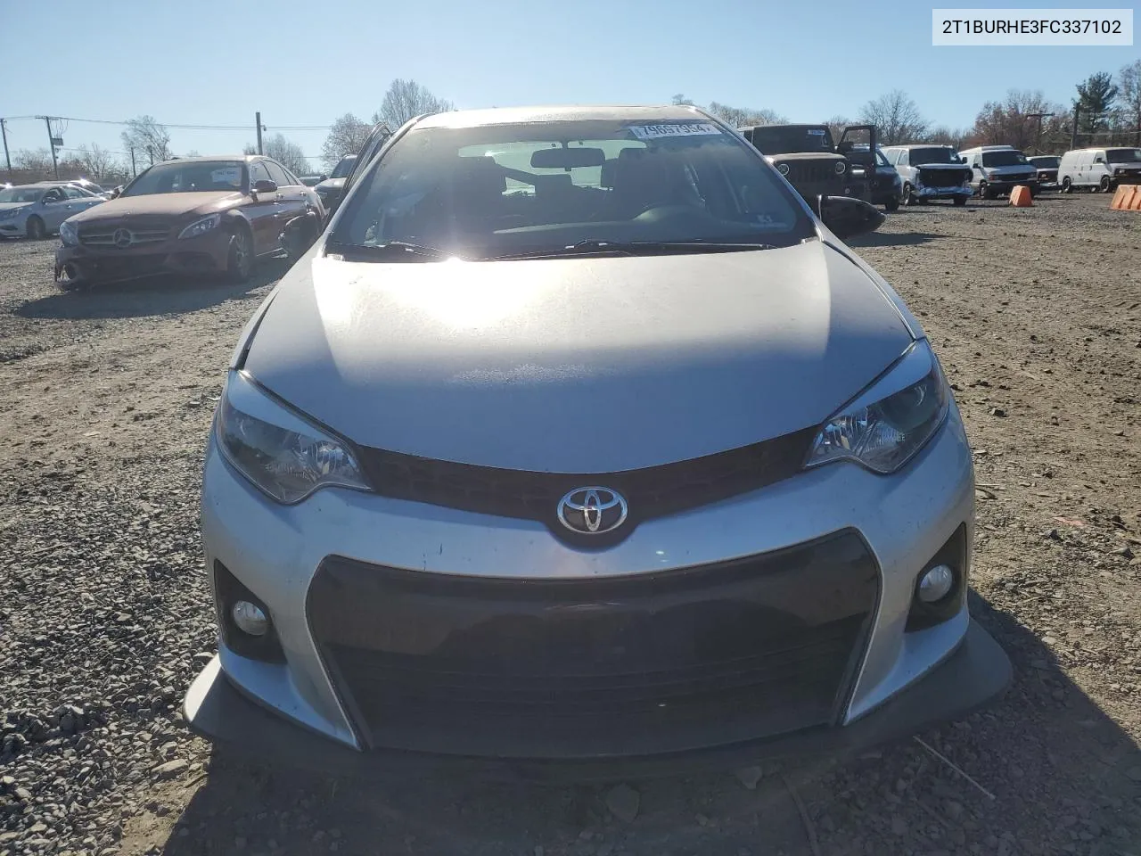 2015 Toyota Corolla L VIN: 2T1BURHE3FC337102 Lot: 79697954