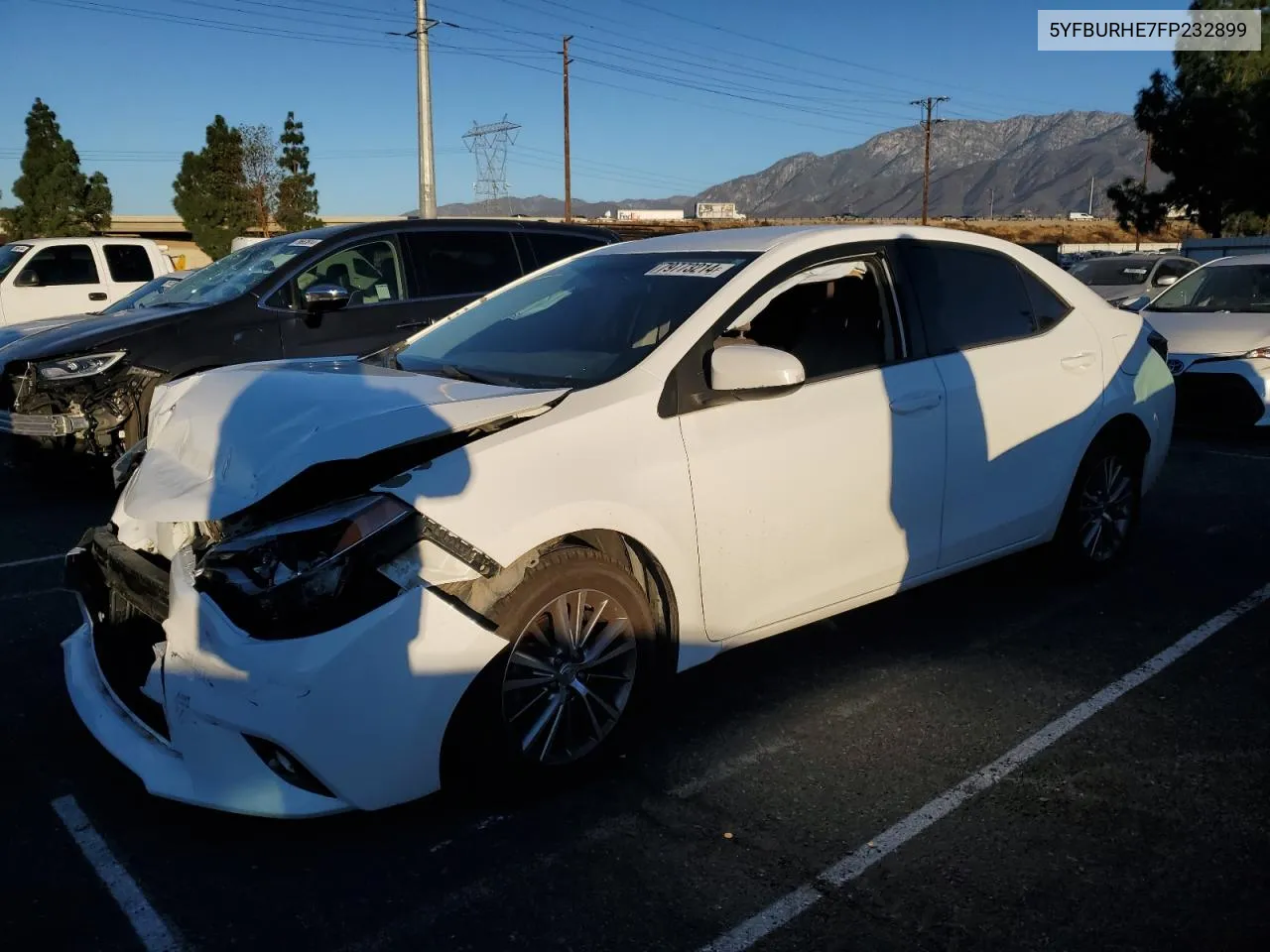 2015 Toyota Corolla L VIN: 5YFBURHE7FP232899 Lot: 79773214