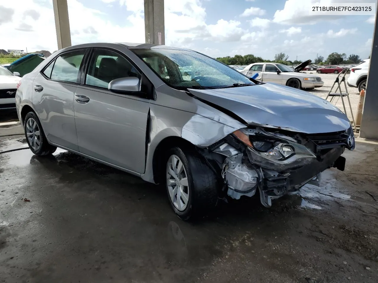 2015 Toyota Corolla L VIN: 2T1BURHE7FC423125 Lot: 79817834