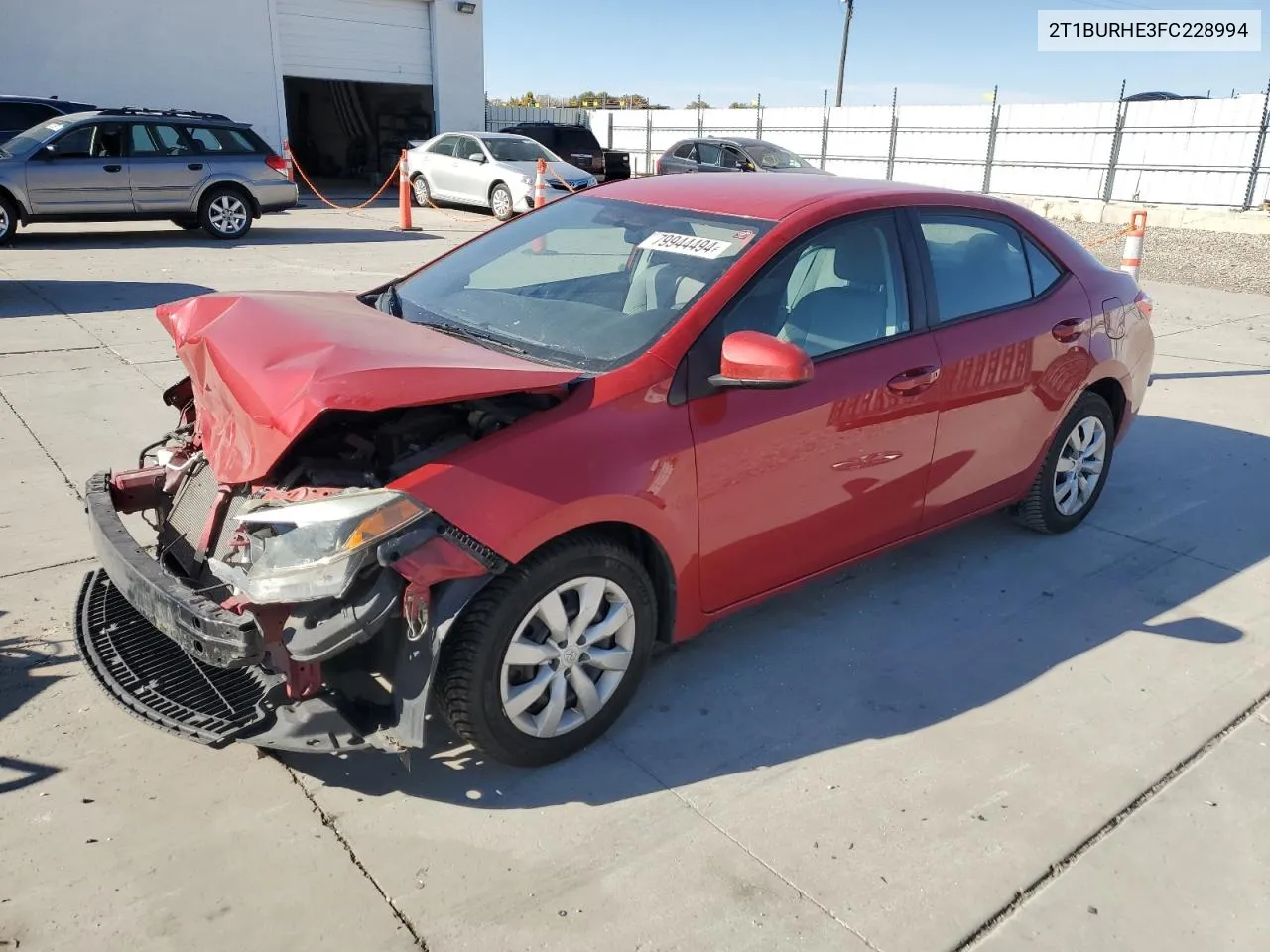 2015 Toyota Corolla L VIN: 2T1BURHE3FC228994 Lot: 79944494